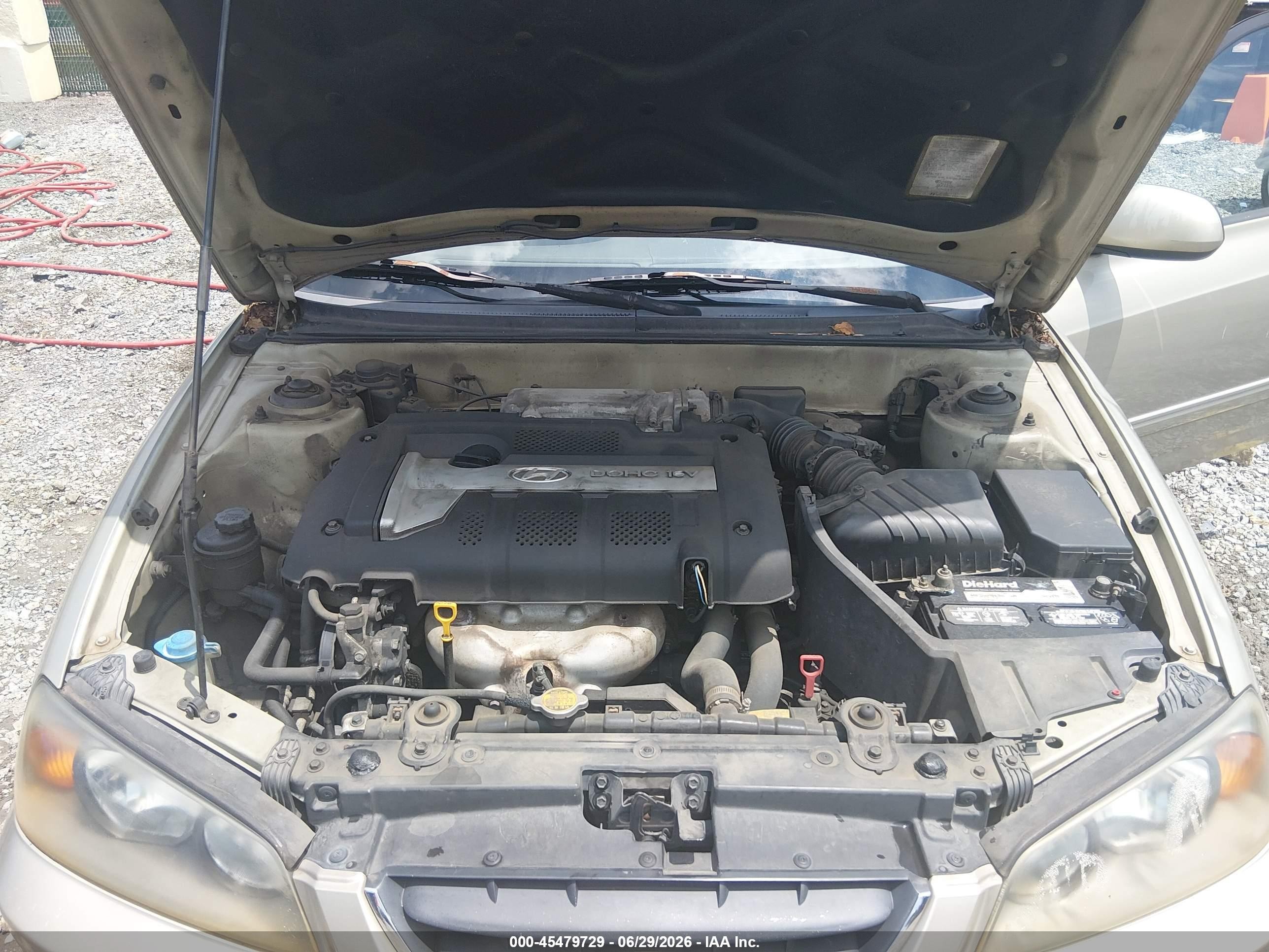 2005 Hyundai Elantra Gls/gt Tan vin: KMHDN46D55U193407