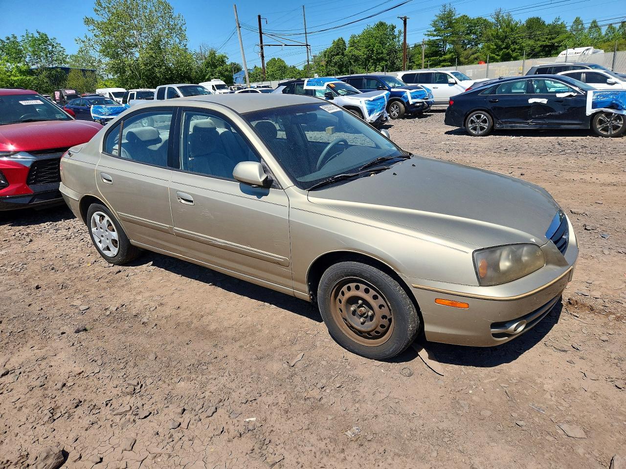 2005 Hyundai Elantra Gls Tan vin: KMHDN46D55U962049
