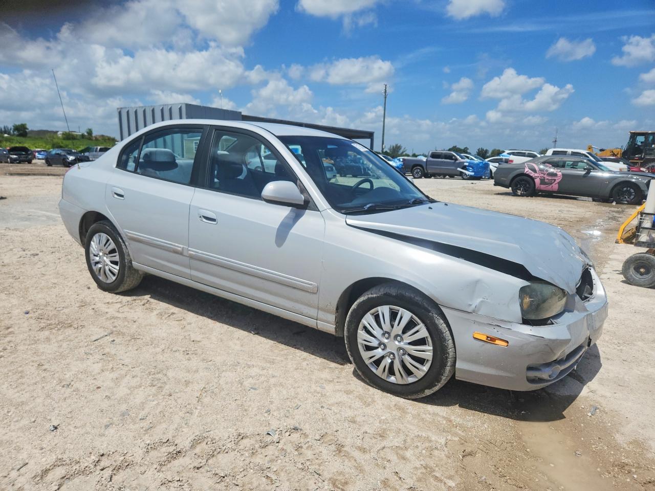 2006 Hyundai Elantra Gls Silver vin: KMHDN46D56U226682