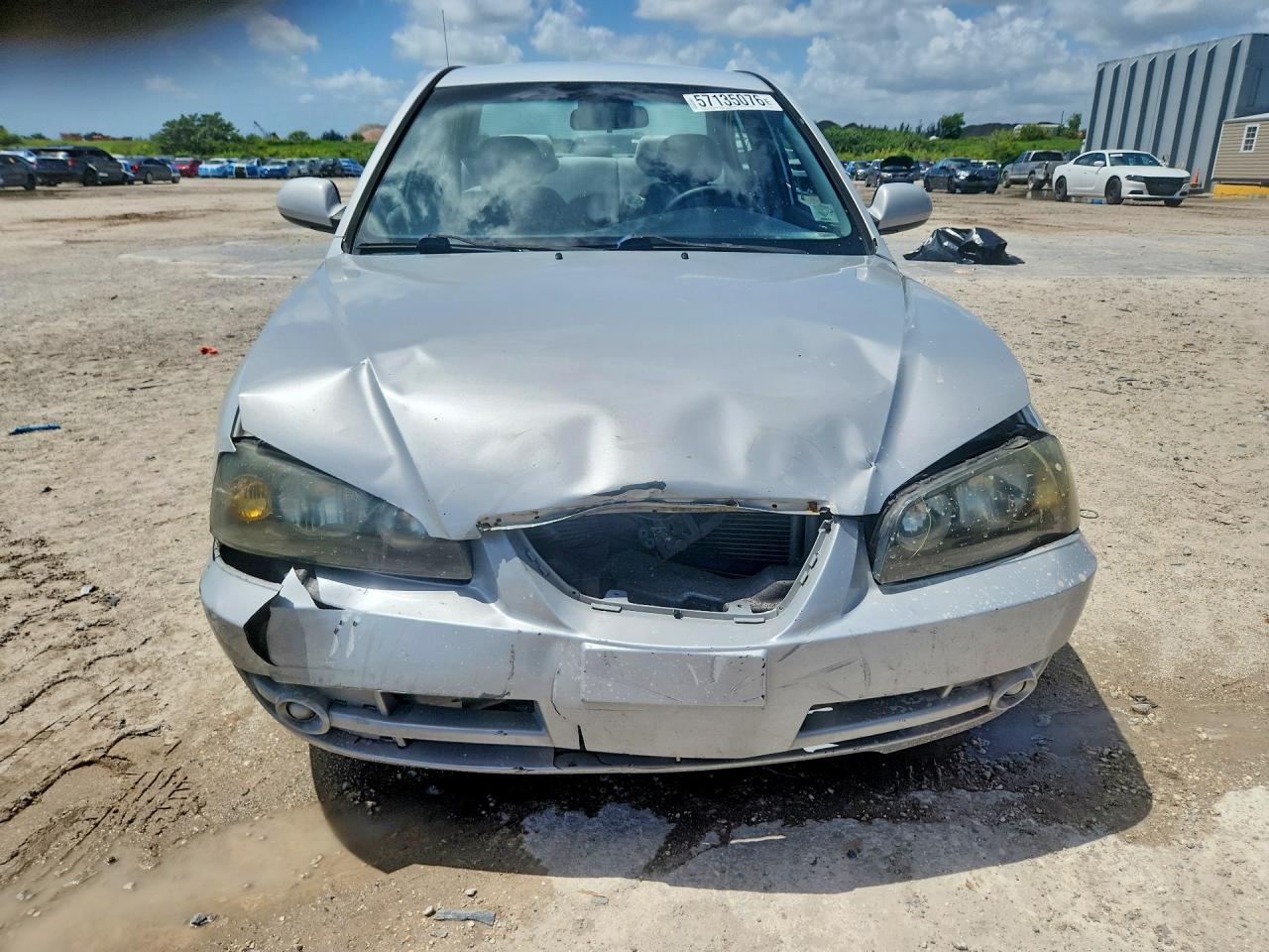 2006 Hyundai Elantra Gls Silver vin: KMHDN46D56U226682