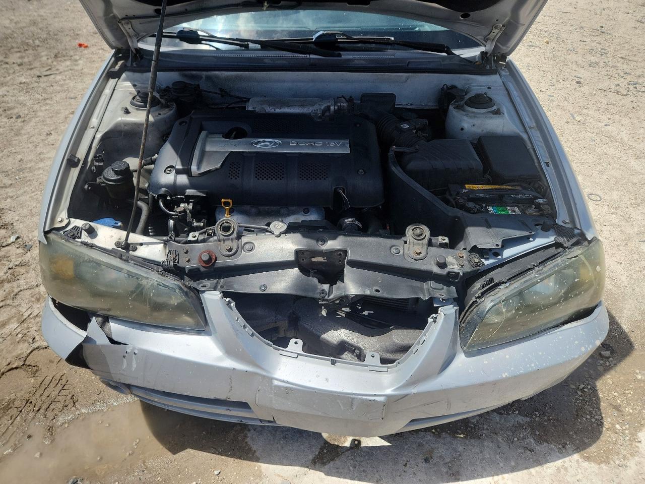 2006 Hyundai Elantra Gls Silver vin: KMHDN46D56U226682