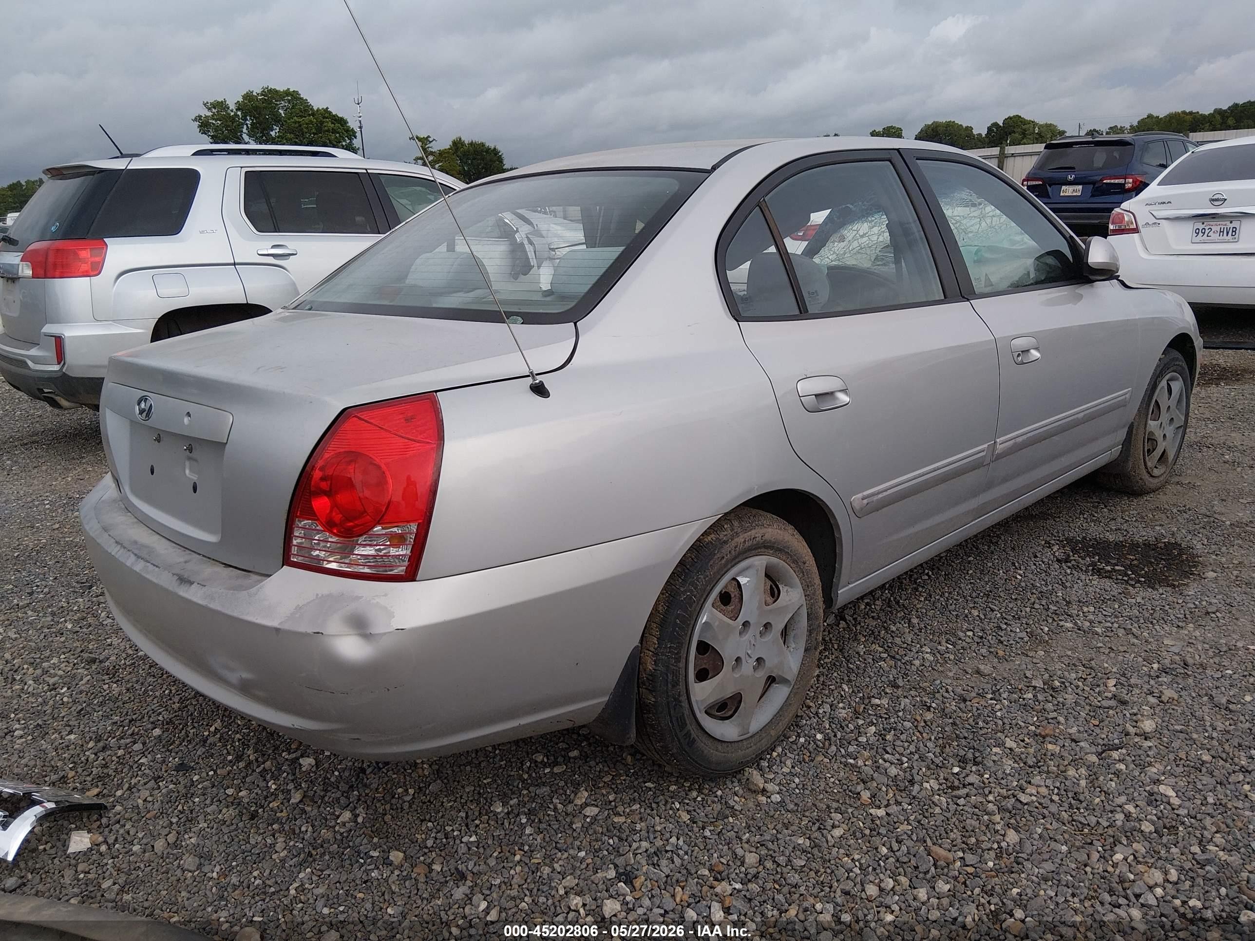 2006 Hyundai Elantra Gls/limited Серебряный vin: KMHDN46D56U272268