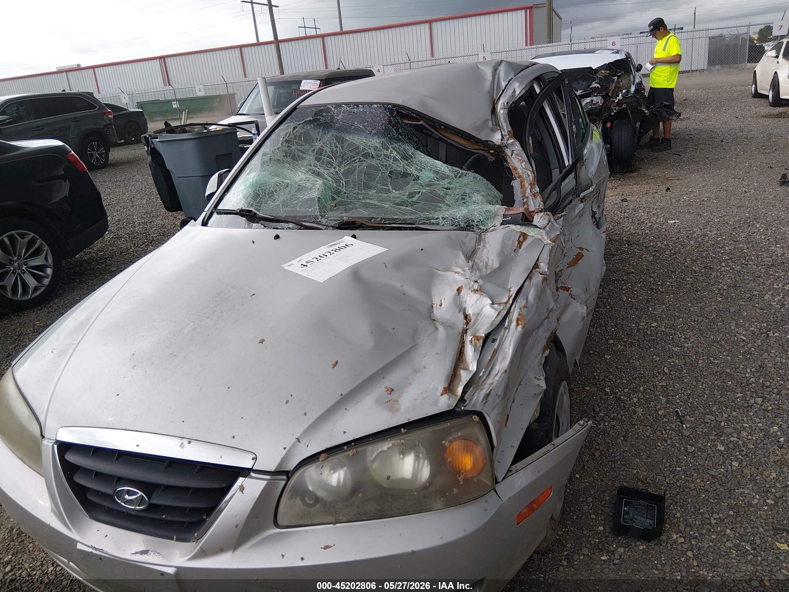 2006 Hyundai Elantra Gls/limited Серебряный vin: KMHDN46D56U272268