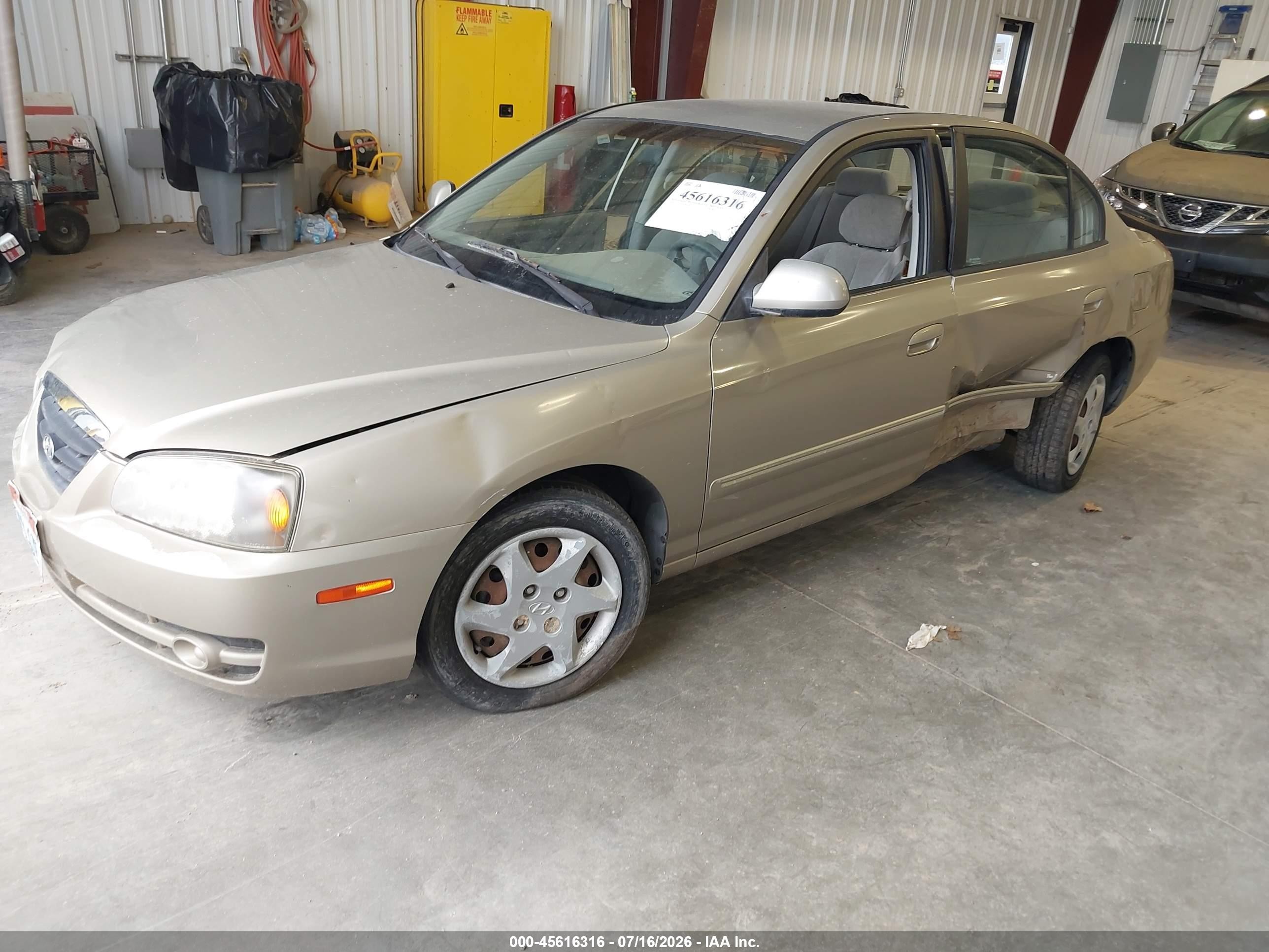2006 Hyundai Elantra Gls/limited Tan vin: KMHDN46D56U284176