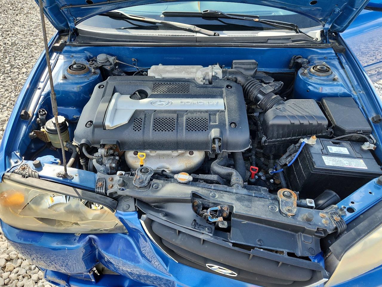 2006 Hyundai Elantra Gls Blue vin: KMHDN46D56U336132