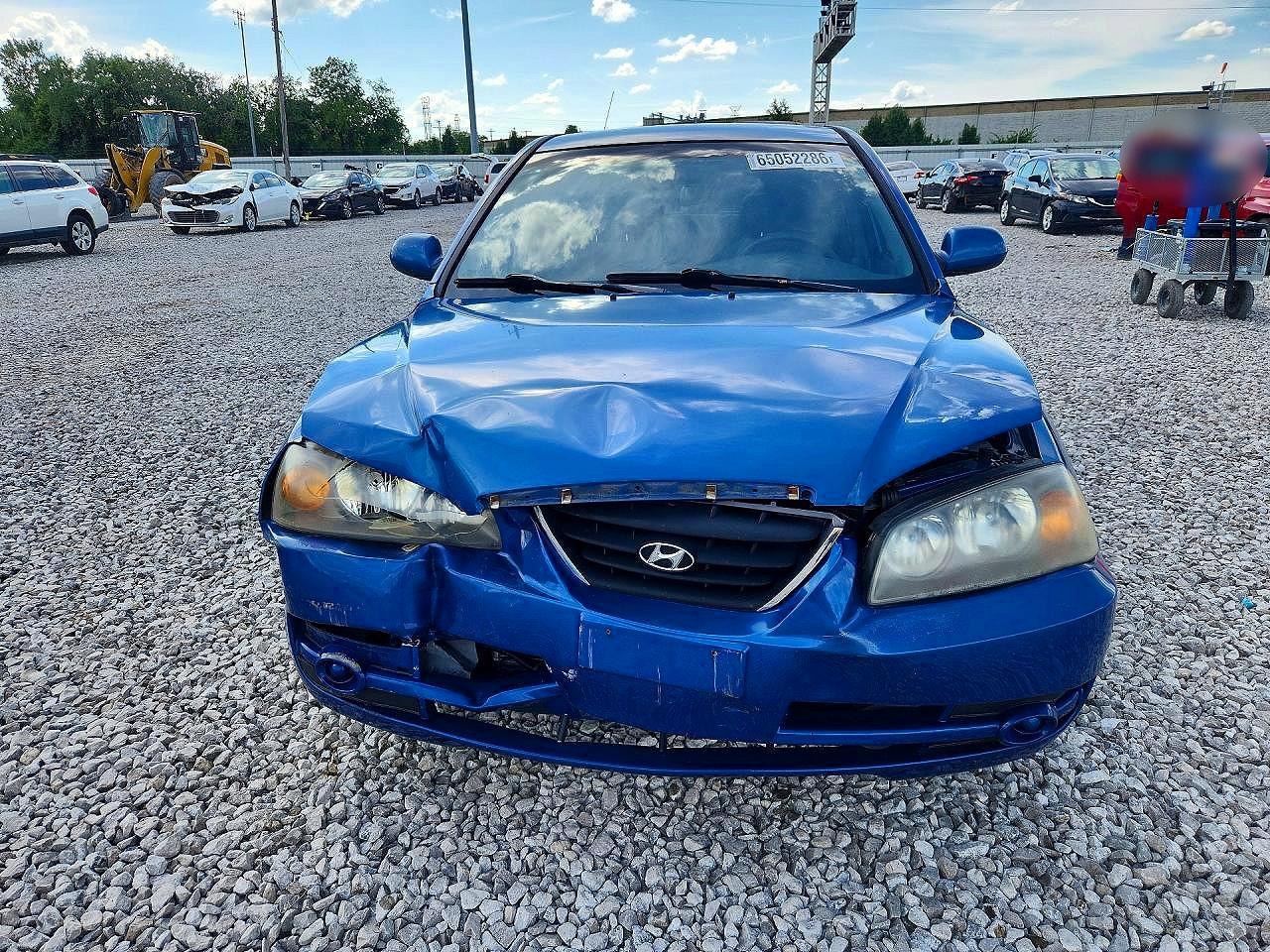 2006 Hyundai Elantra Gls Blue vin: KMHDN46D56U336132