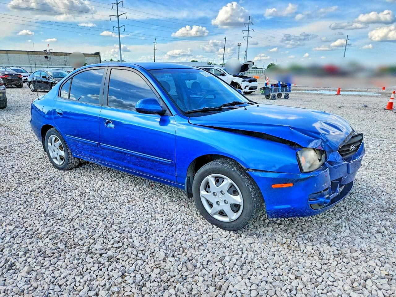 2006 Hyundai Elantra Gls Blue vin: KMHDN46D56U336132