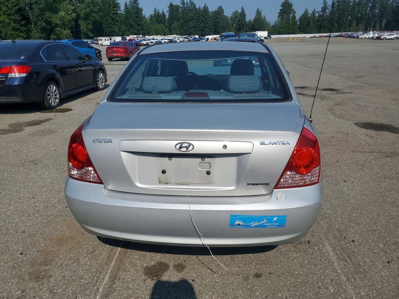 2006 Hyundai Elantra Gls Silver vin: KMHDN46D56U363329