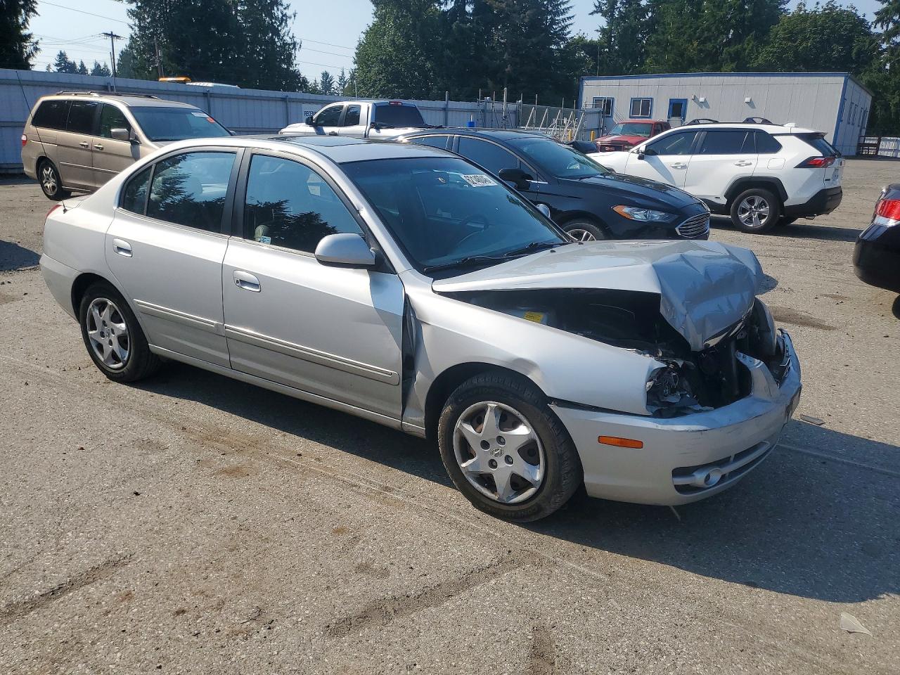2006 Hyundai Elantra Gls Silver vin: KMHDN46D56U363329