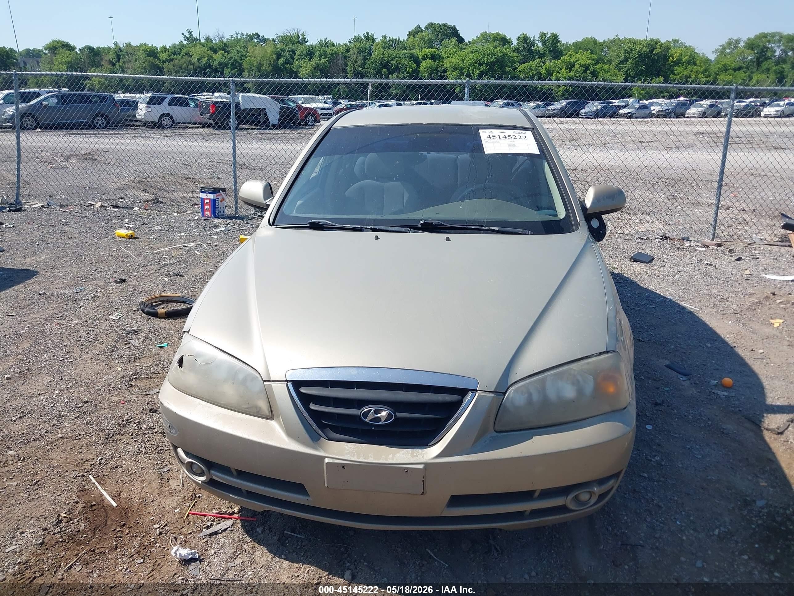 2006 Hyundai Elantra Gls/limited Champagne vin: KMHDN46D56U364335