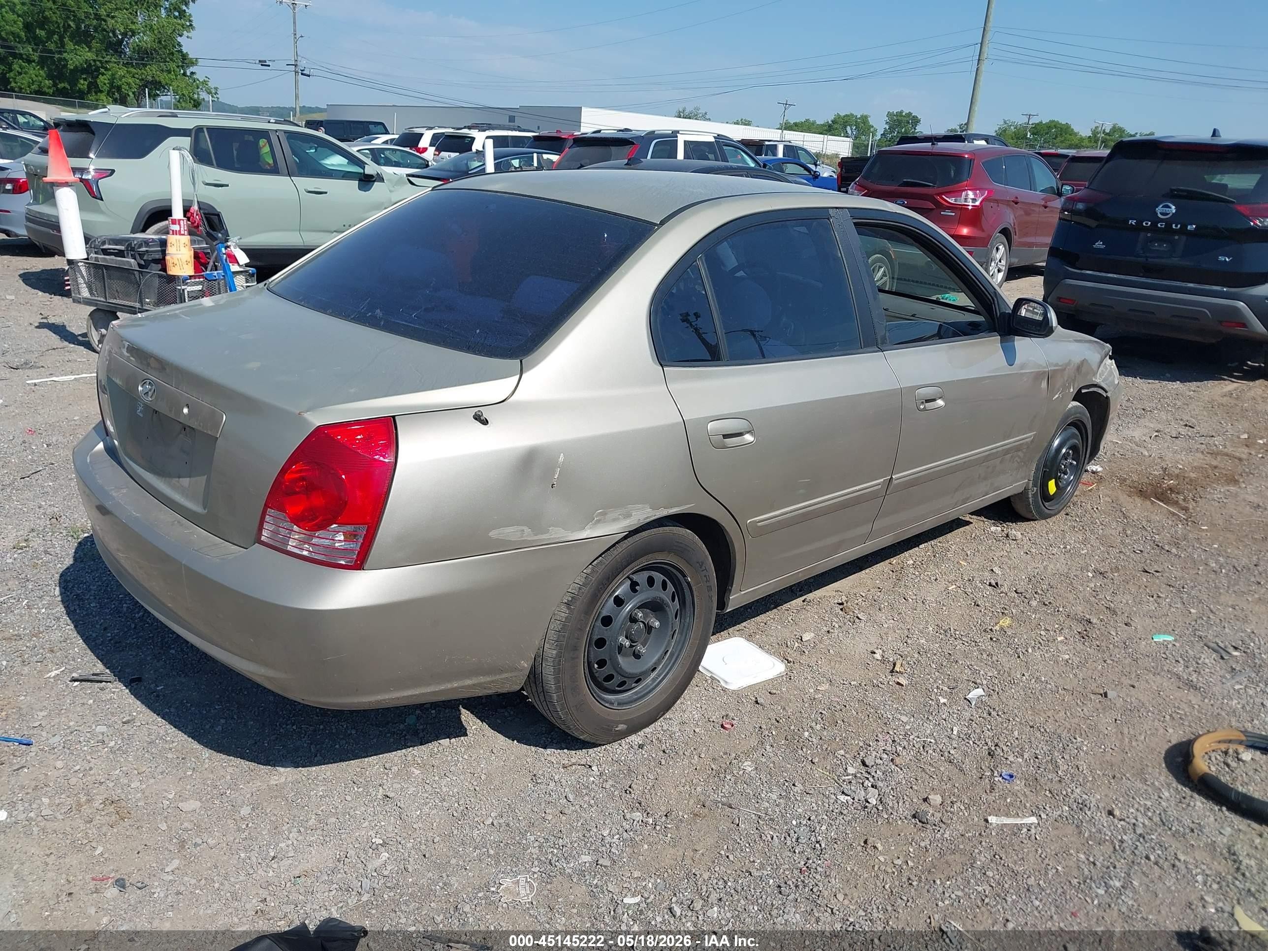 2006 Hyundai Elantra Gls/limited Champagne vin: KMHDN46D56U364335