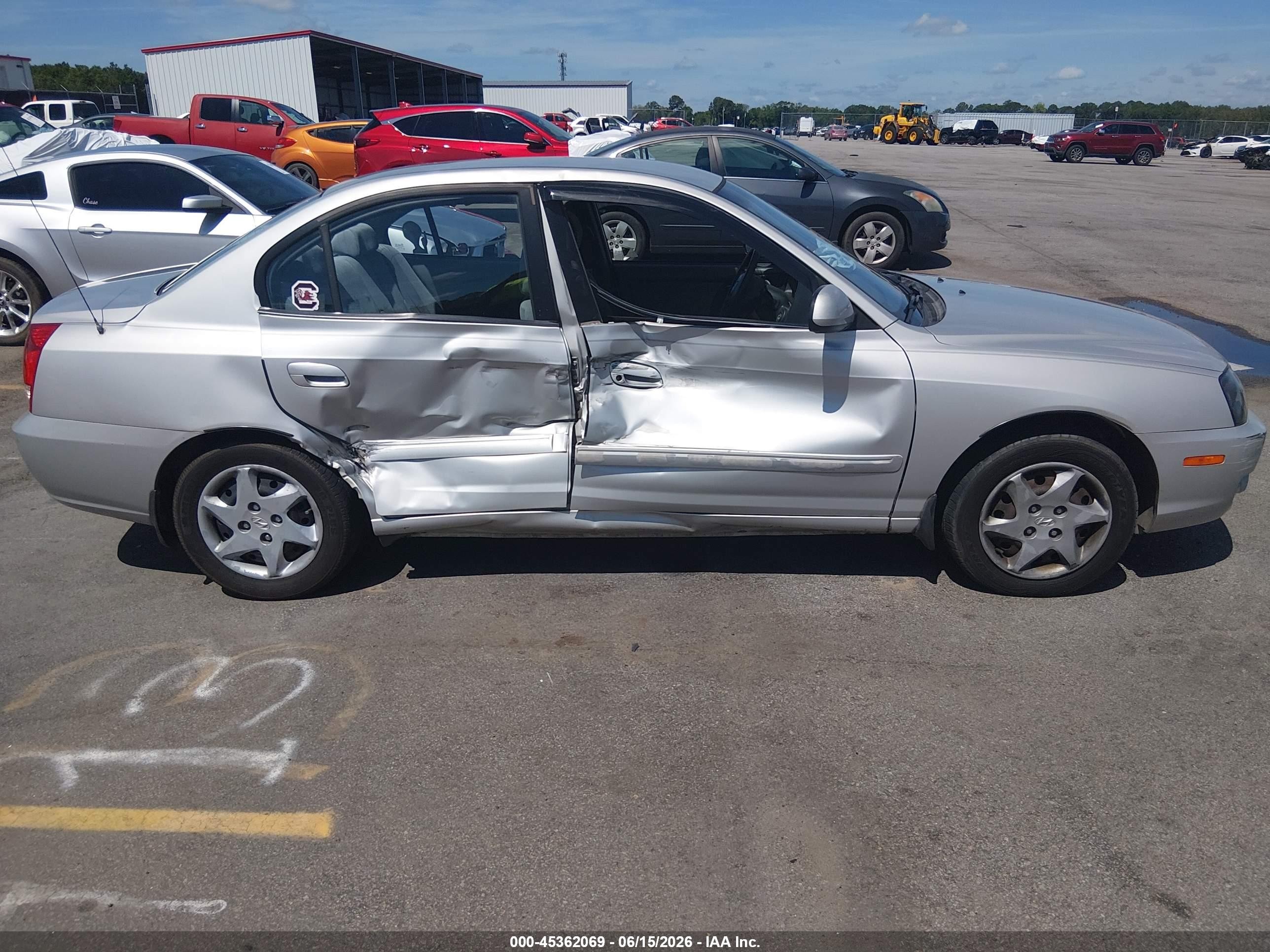 2006 Hyundai Elantra Gls/limited Silver vin: KMHDN46D56U371673