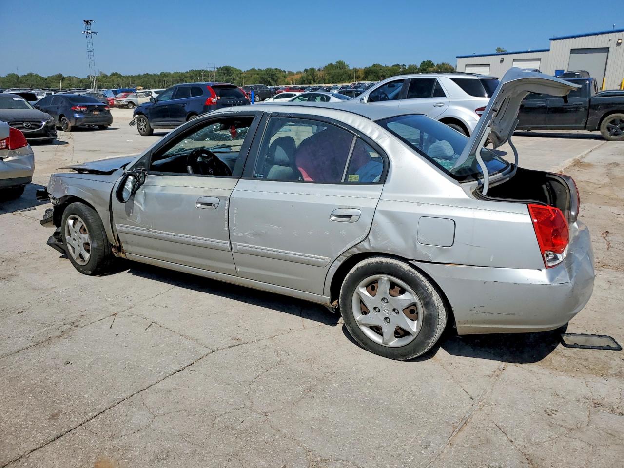 2006 Hyundai Elantra Gls Silver vin: KMHDN46D56U371737