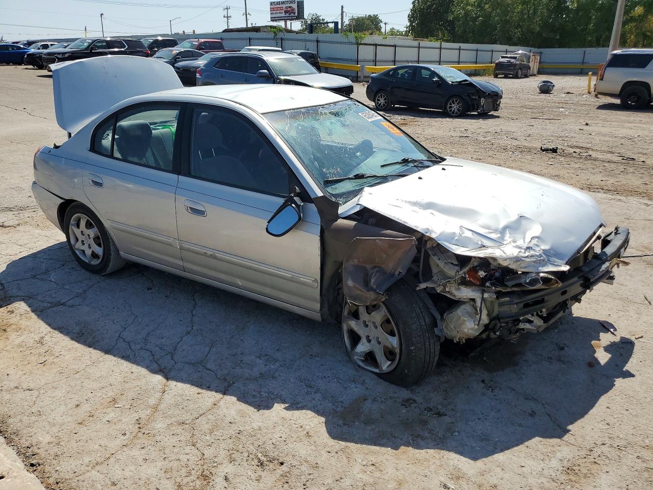 2006 Hyundai Elantra Gls Silver vin: KMHDN46D56U371737