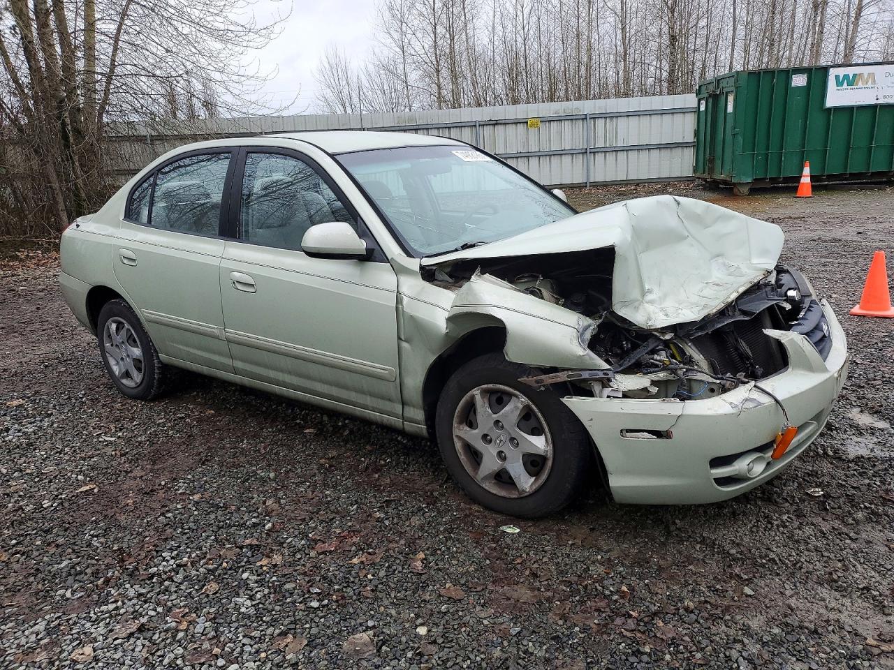 2004 Hyundai Elantra Gls Green vin: KMHDN46D64U716030