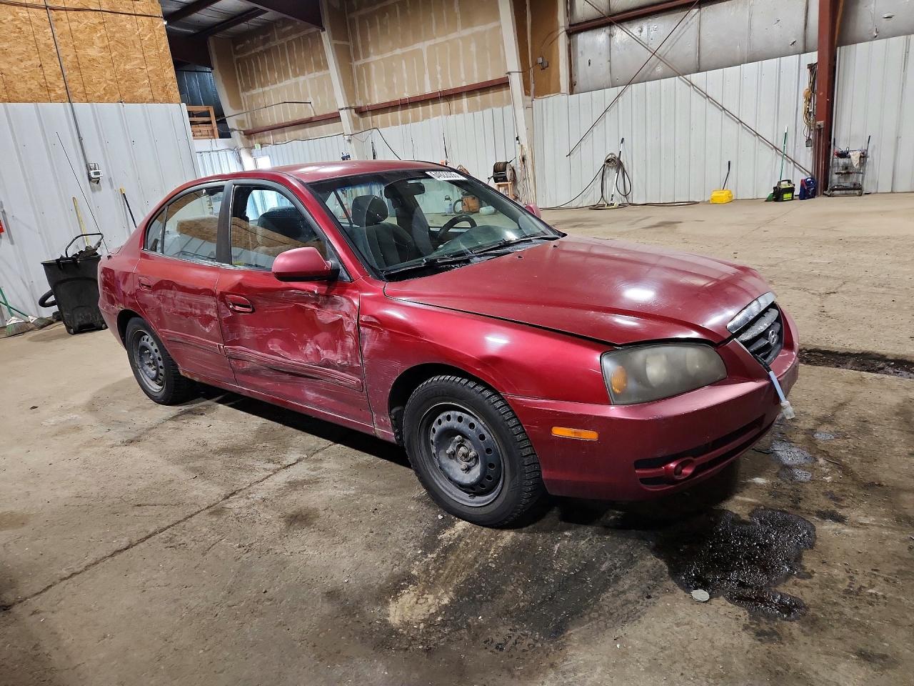 2004 Hyundai Elantra Gls Red vin: KMHDN46D64U764174