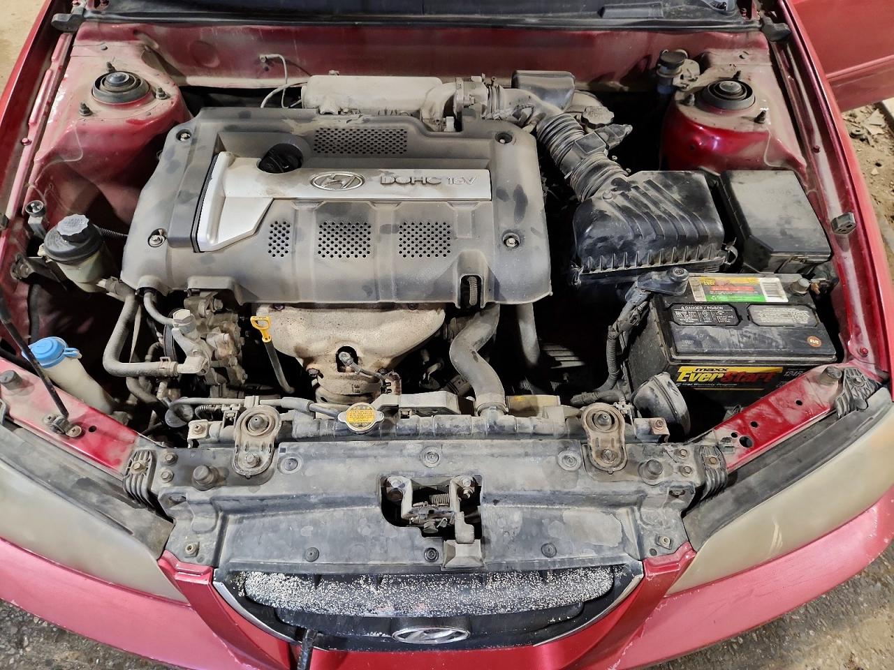 2004 Hyundai Elantra Gls Red vin: KMHDN46D64U764174