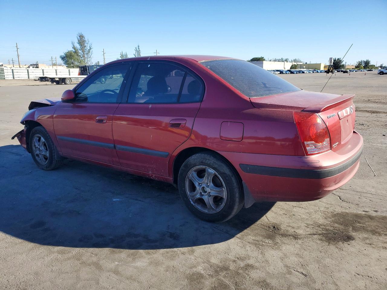 2004 Hyundai Elantra Gls Red vin: KMHDN46D64U778110