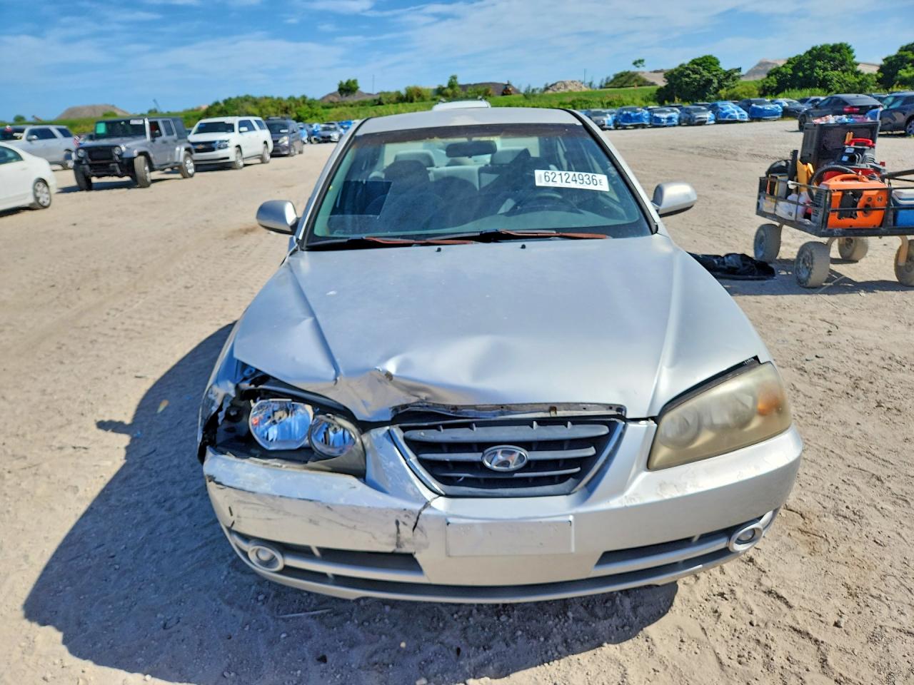 2005 Hyundai Elantra Gls Silver vin: KMHDN46D65U174526