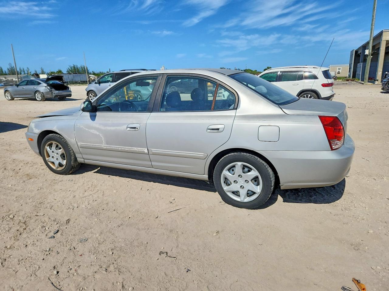 2005 Hyundai Elantra Gls Silver vin: KMHDN46D65U174526