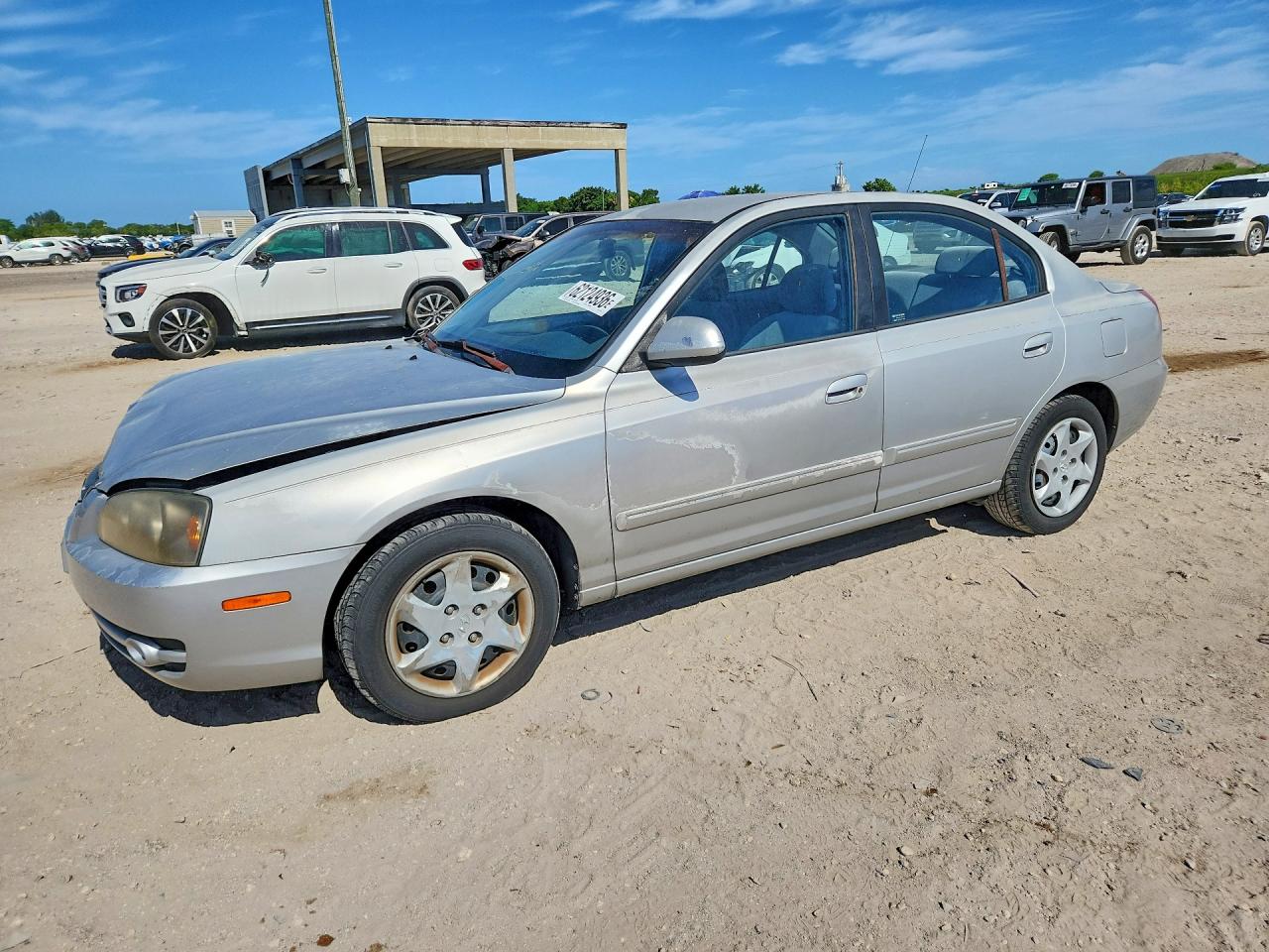 2005 Hyundai Elantra Gls Silver vin: KMHDN46D65U174526