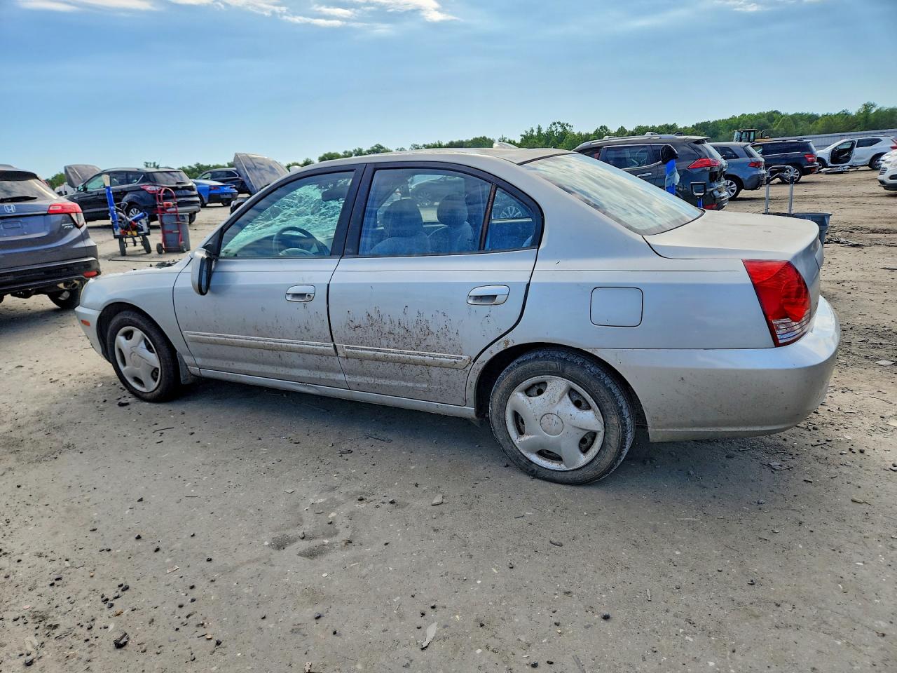 2006 Hyundai Elantra Gls Silver vin: KMHDN46D66U209499
