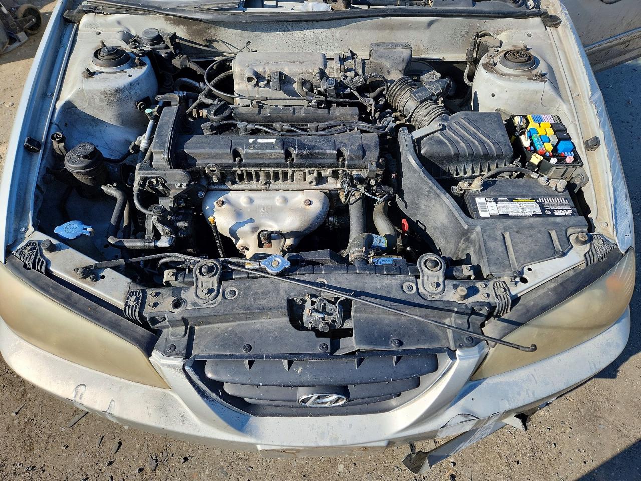 2006 Hyundai Elantra Gls Silver vin: KMHDN46D66U209499