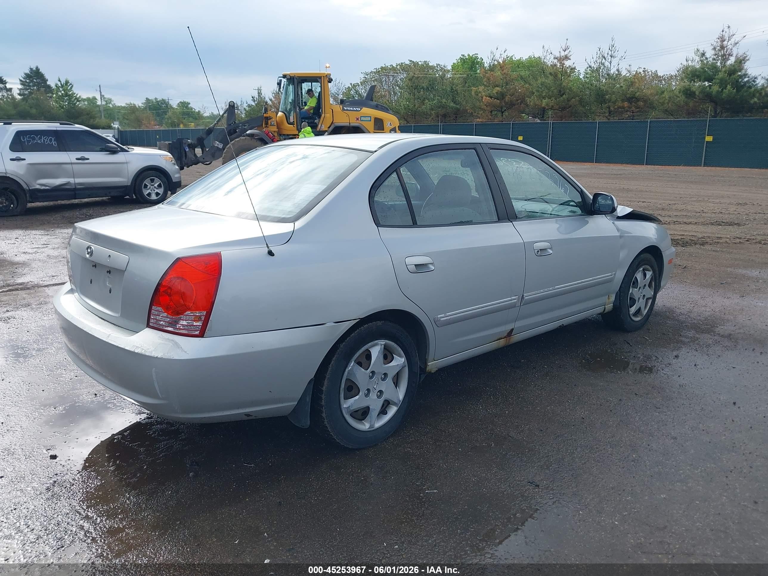 2006 Hyundai Elantra Gls/limited Silver vin: KMHDN46D66U232068