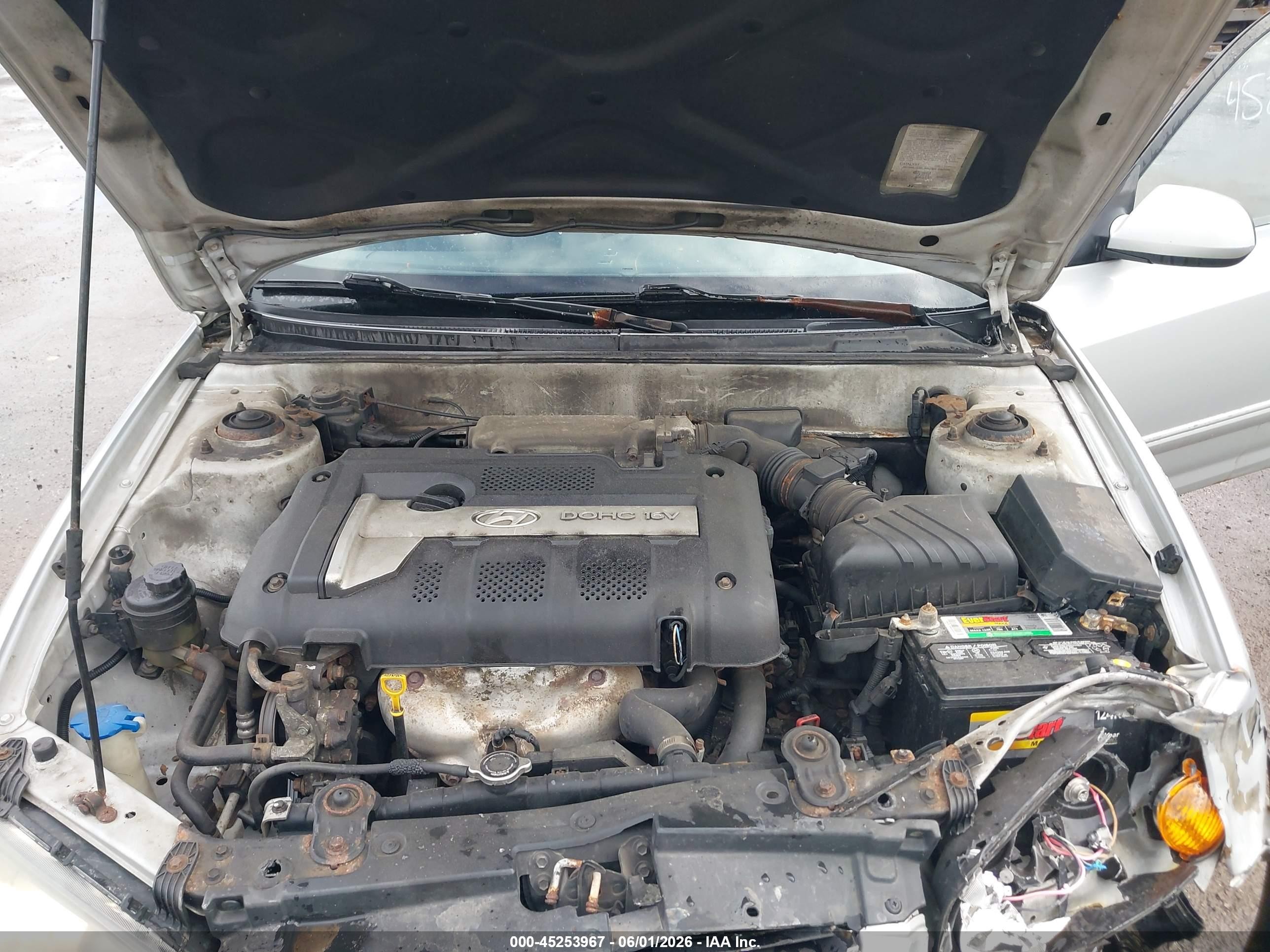 2006 Hyundai Elantra Gls/limited Silver vin: KMHDN46D66U232068