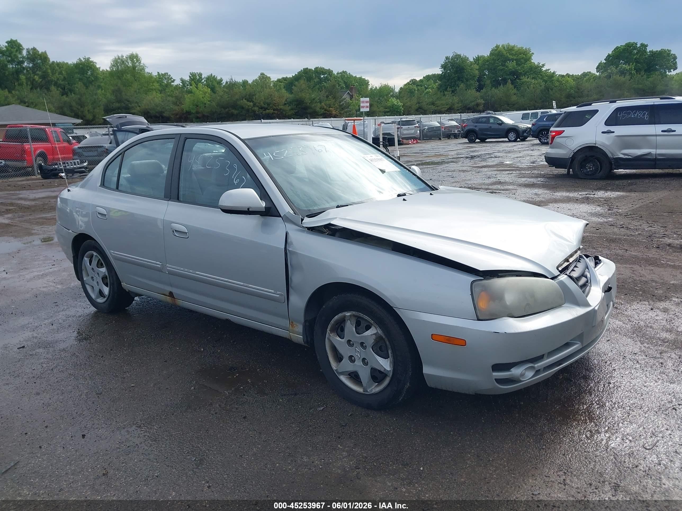 2006 Hyundai Elantra Gls/limited Silver vin: KMHDN46D66U232068