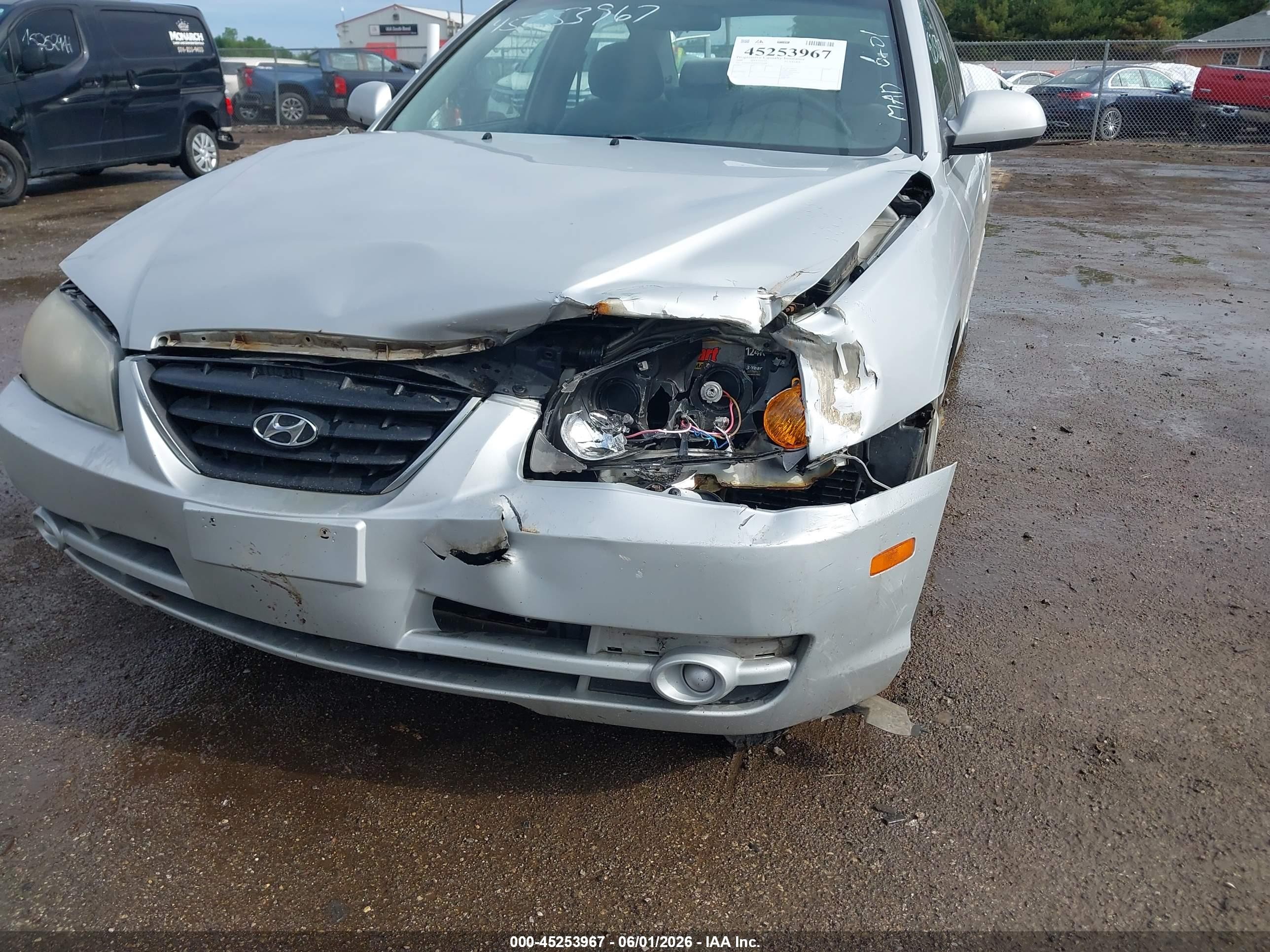 2006 Hyundai Elantra Gls/limited Silver vin: KMHDN46D66U232068