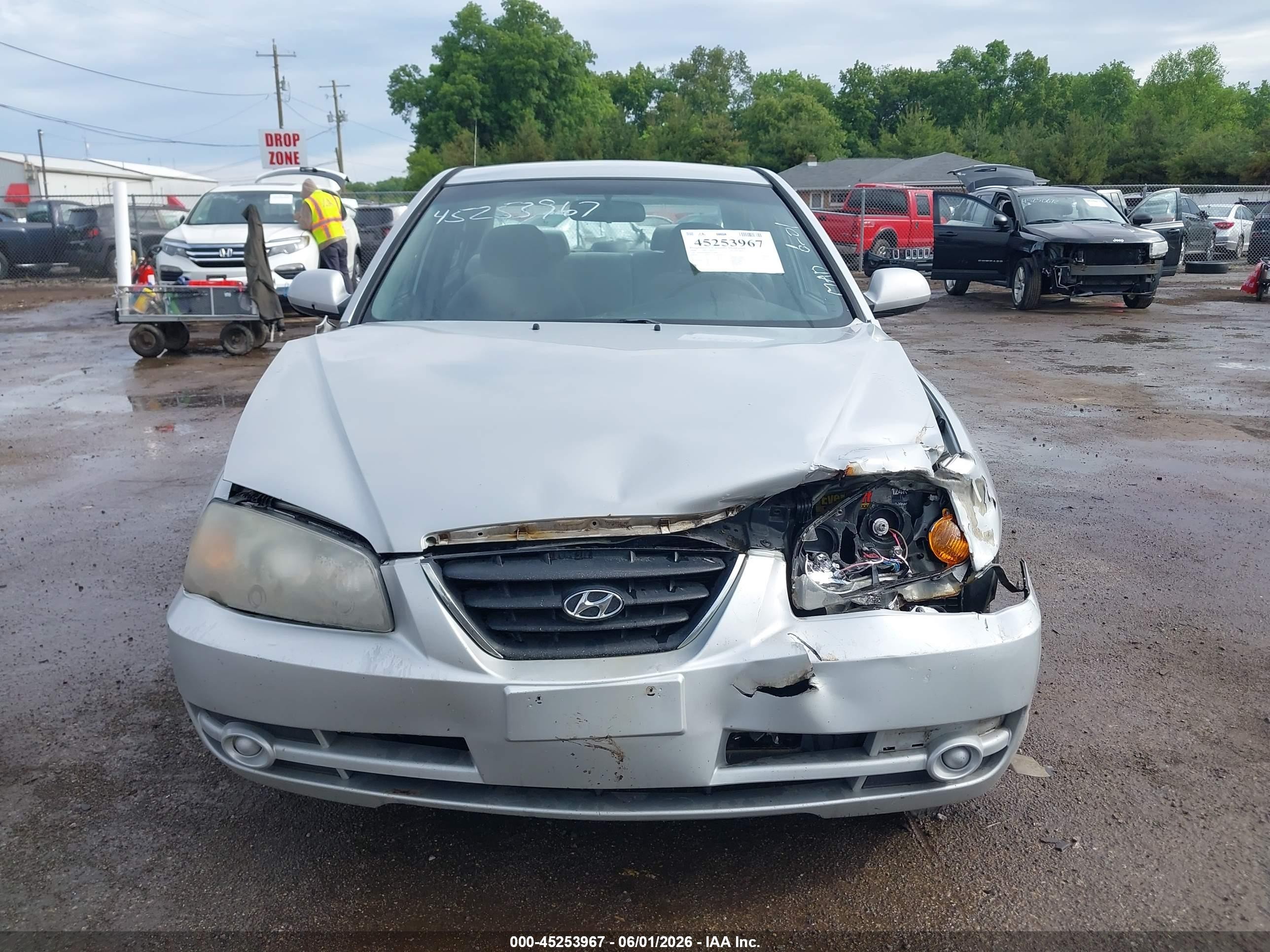 2006 Hyundai Elantra Gls/limited Silver vin: KMHDN46D66U232068