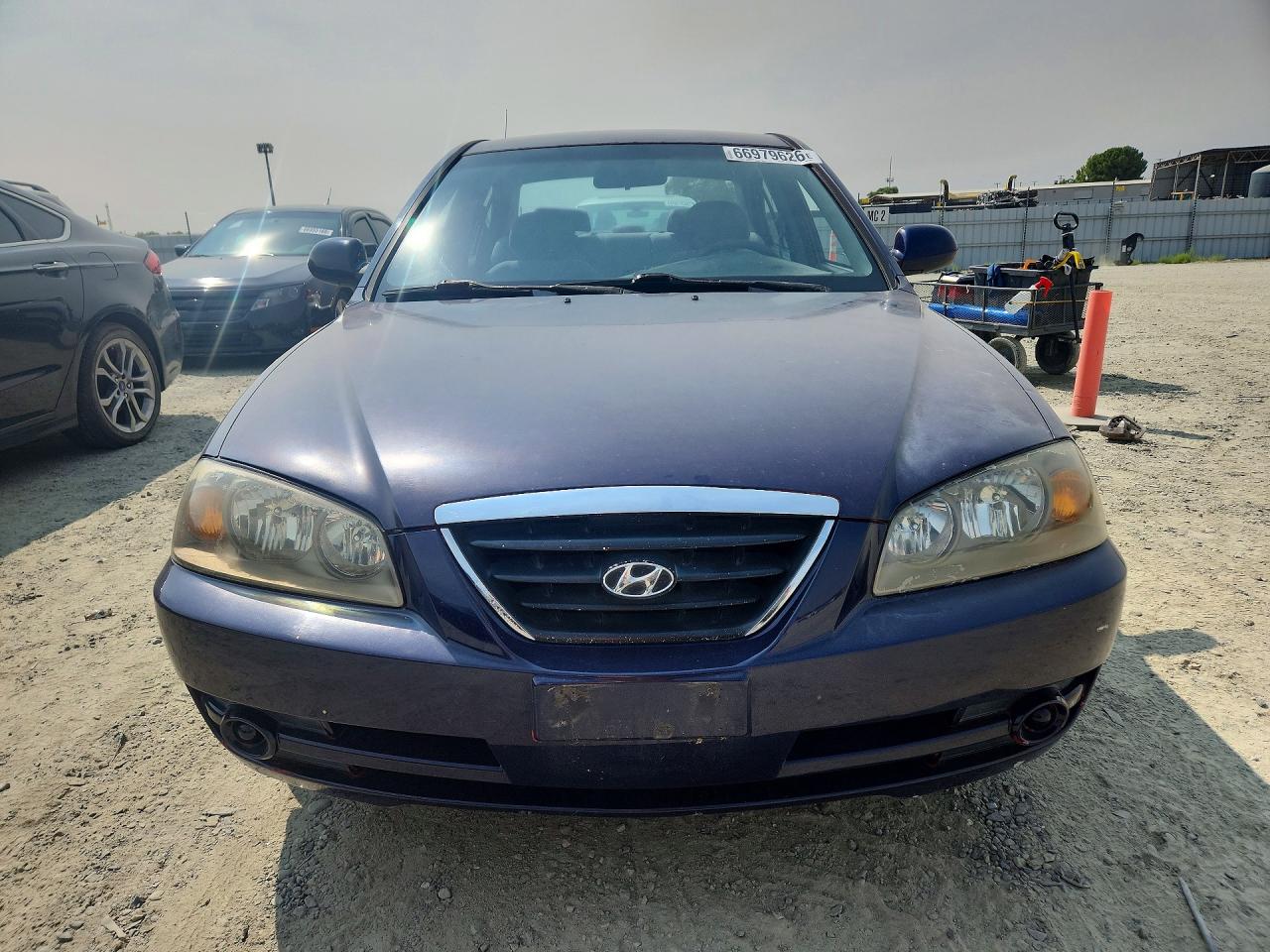 2004 Hyundai Elantra Gls Black vin: KMHDN46D74U720572