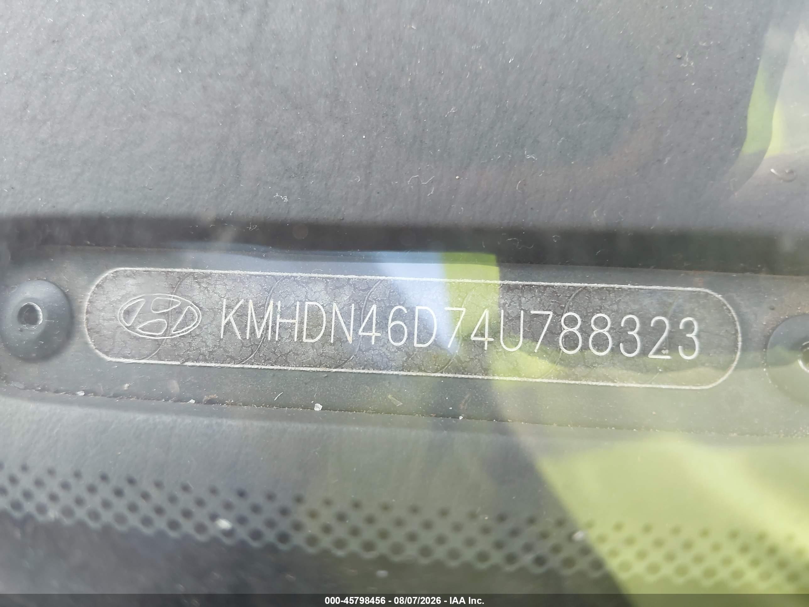 2004 Hyundai Elantra Gls/gt Black vin: KMHDN46D74U788323
