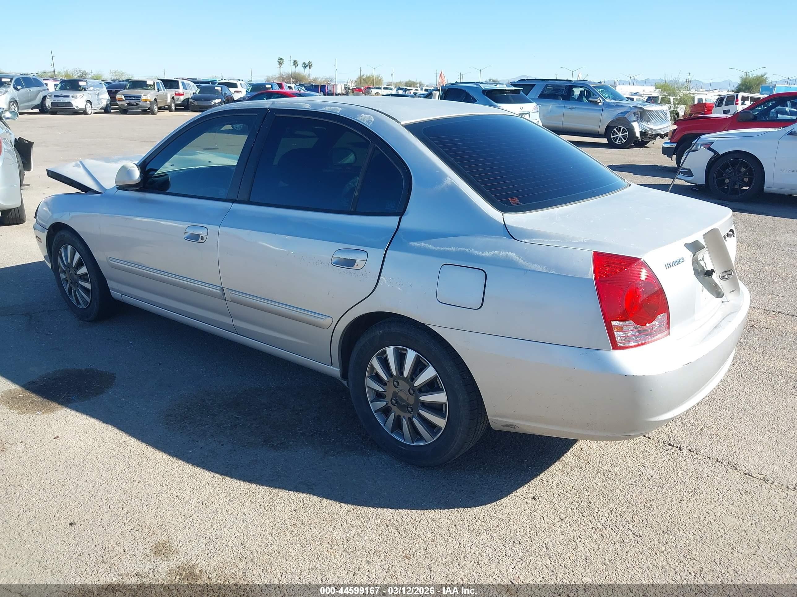 2004 Hyundai Elantra Gls/gt Silver vin: KMHDN46D74U891158
