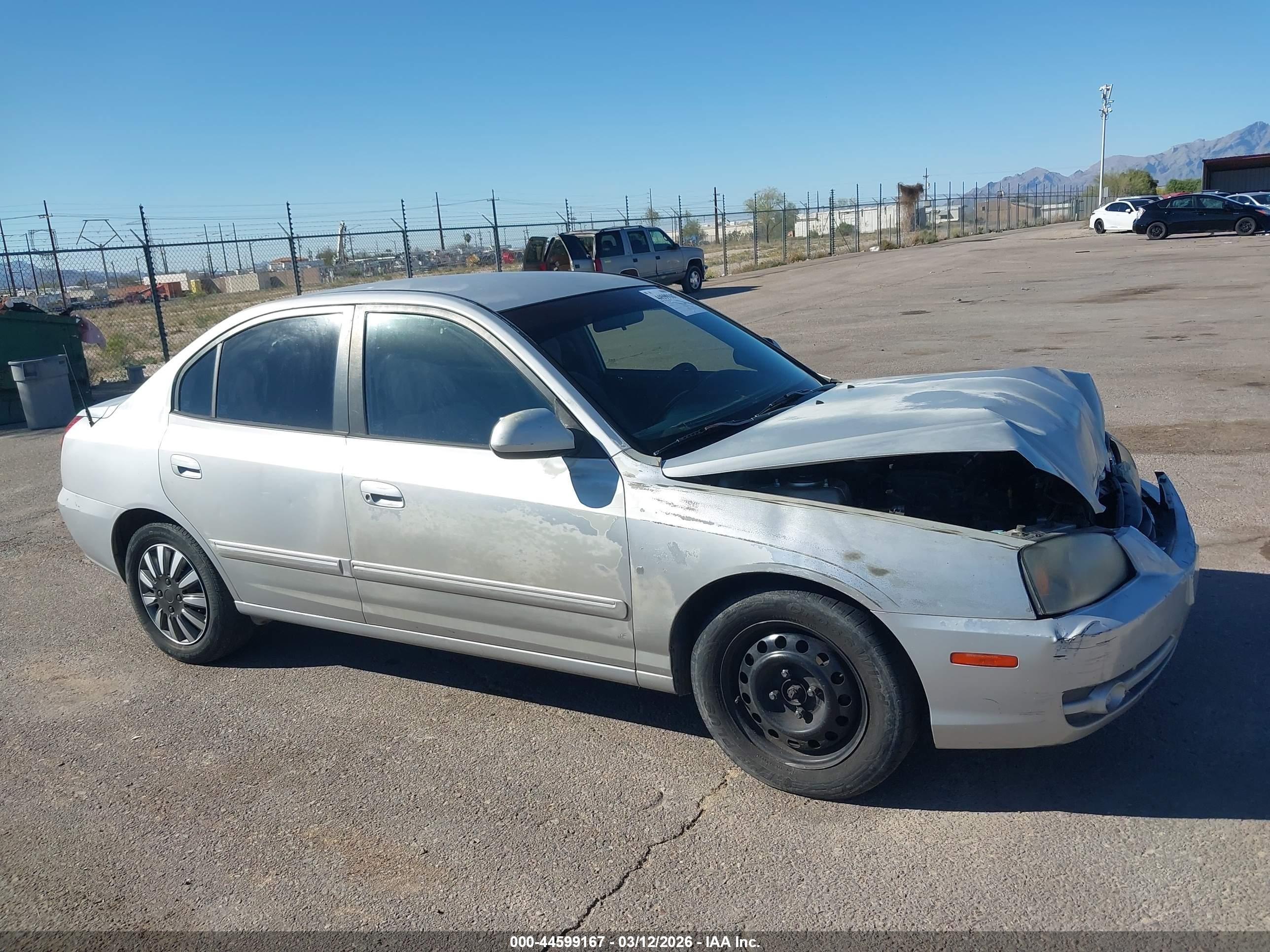 2004 Hyundai Elantra Gls/gt Silver vin: KMHDN46D74U891158