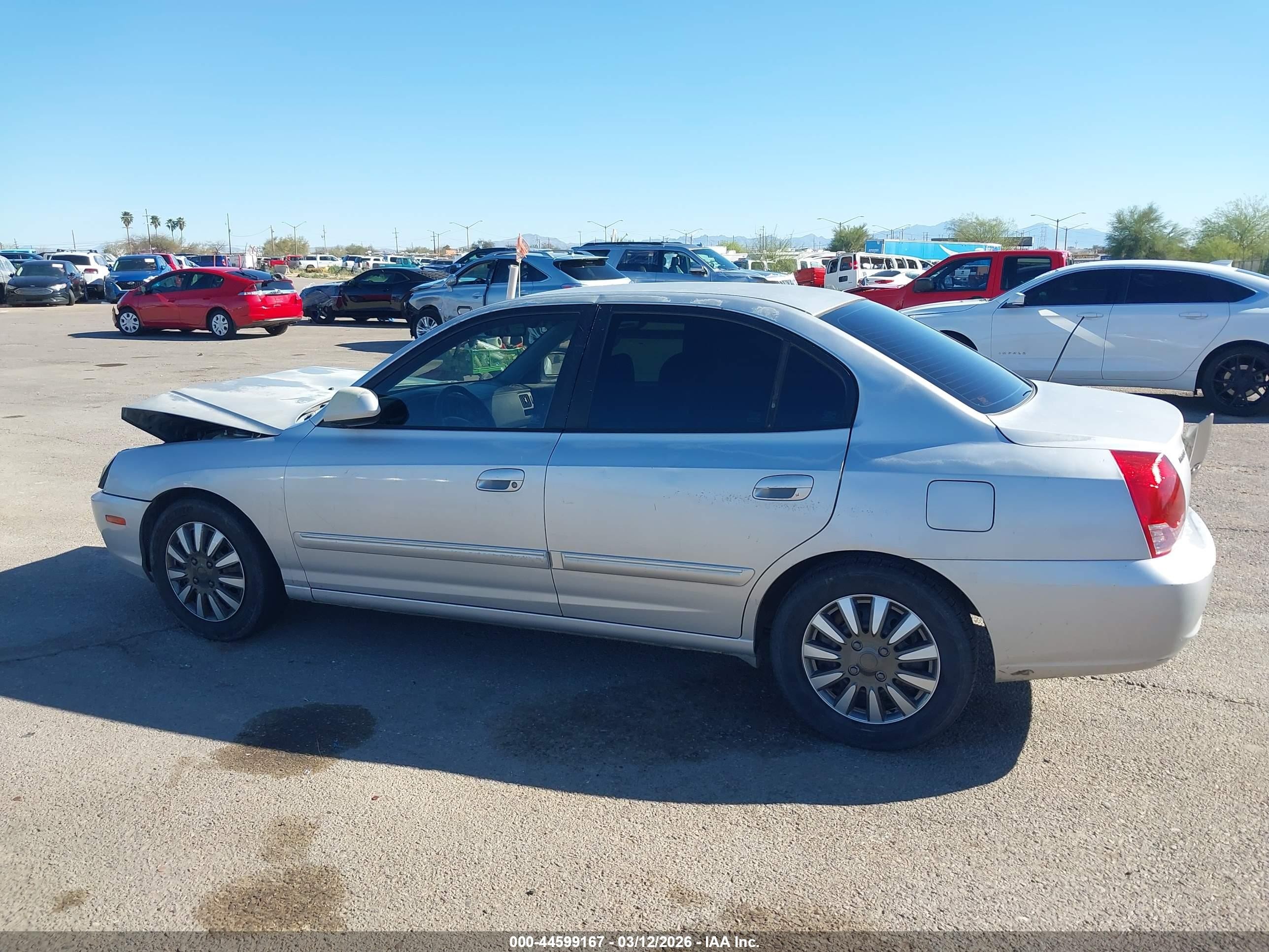 2004 Hyundai Elantra Gls/gt Silver vin: KMHDN46D74U891158