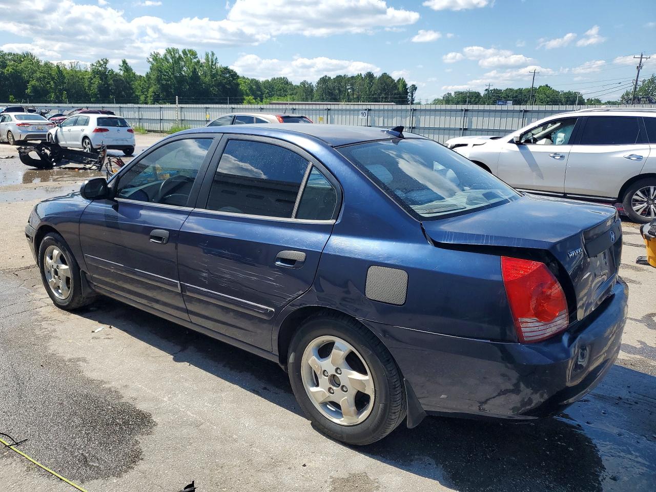 2005 Hyundai Elantra Gls Синий vin: KMHDN46D75U147951