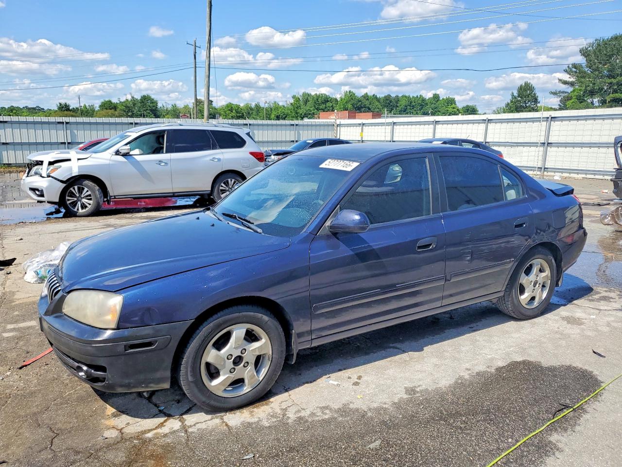 2005 Hyundai Elantra Gls Синий vin: KMHDN46D75U147951