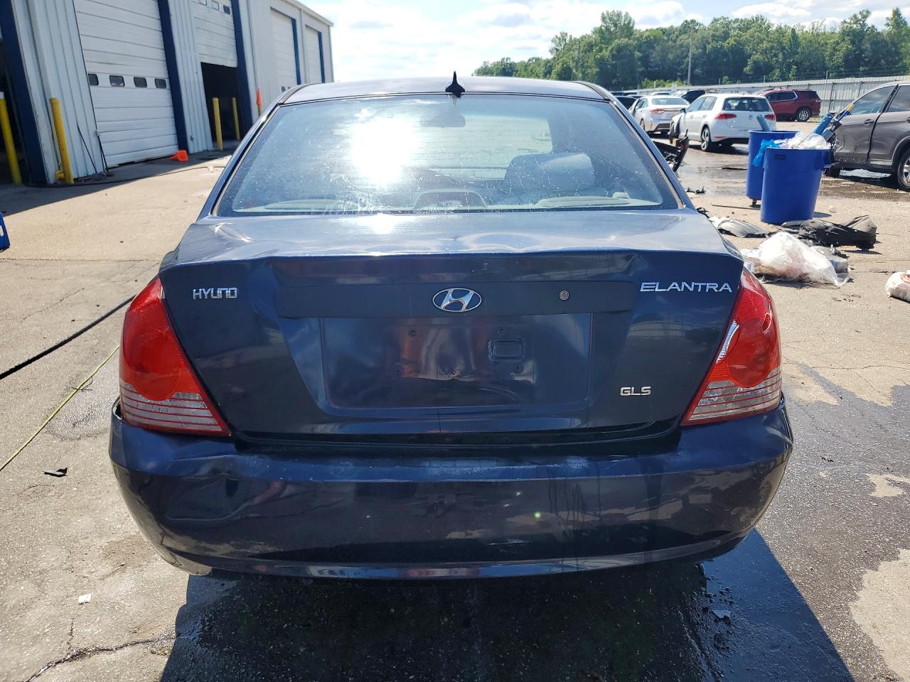 2005 Hyundai Elantra Gls Синий vin: KMHDN46D75U147951
