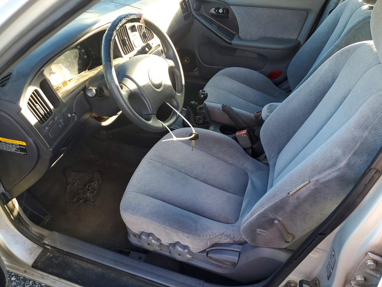 2005 Hyundai Elantra Gls Silver vin: KMHDN46D75U978169