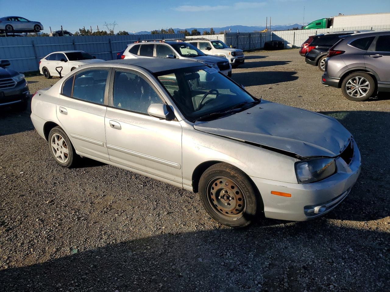 2005 Hyundai Elantra Gls Silver vin: KMHDN46D75U978169