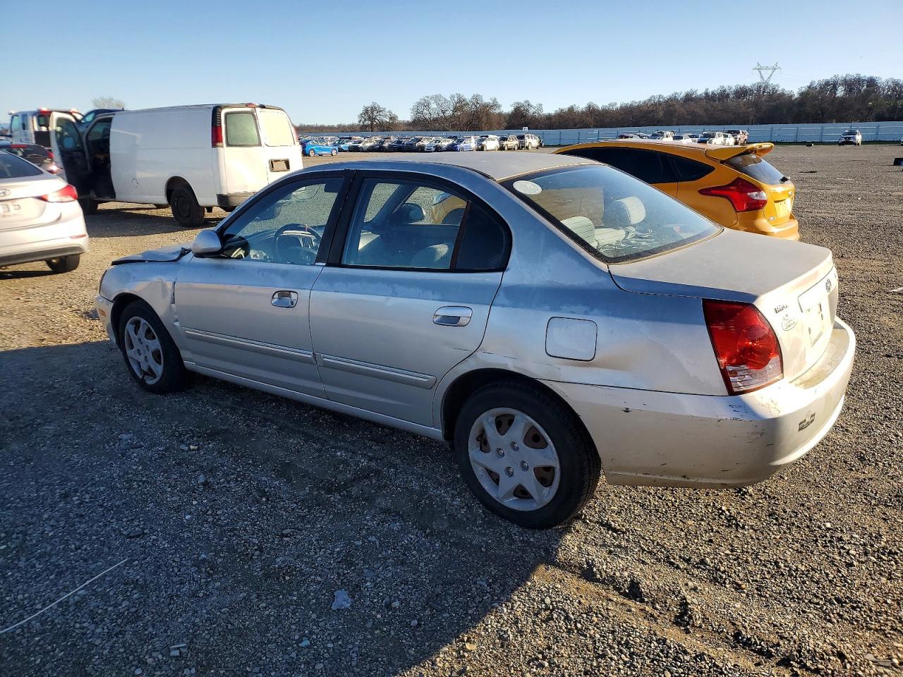 2005 Hyundai Elantra Gls Silver vin: KMHDN46D75U978169