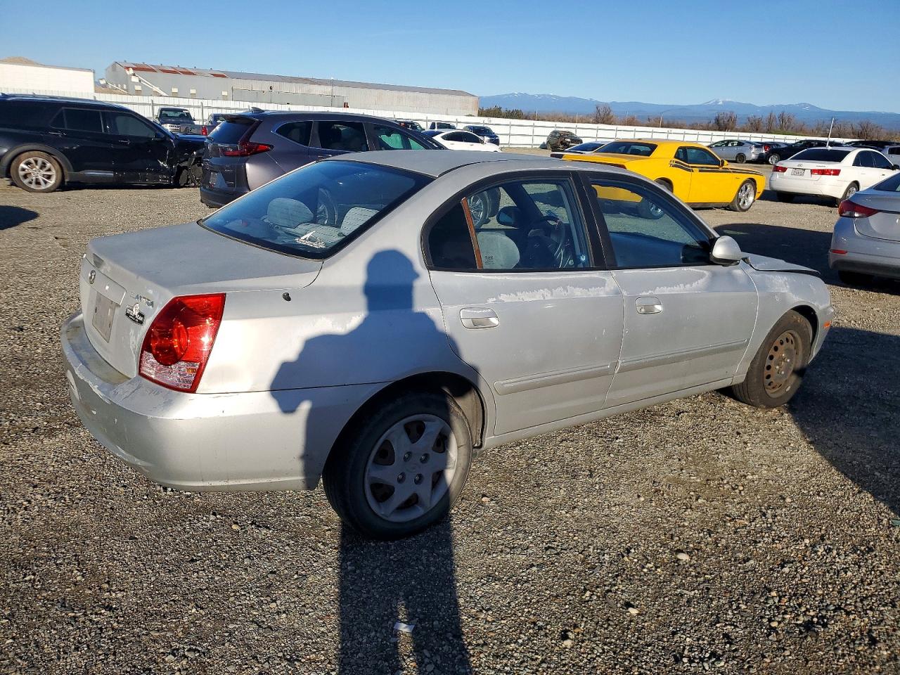 2005 Hyundai Elantra Gls Silver vin: KMHDN46D75U978169