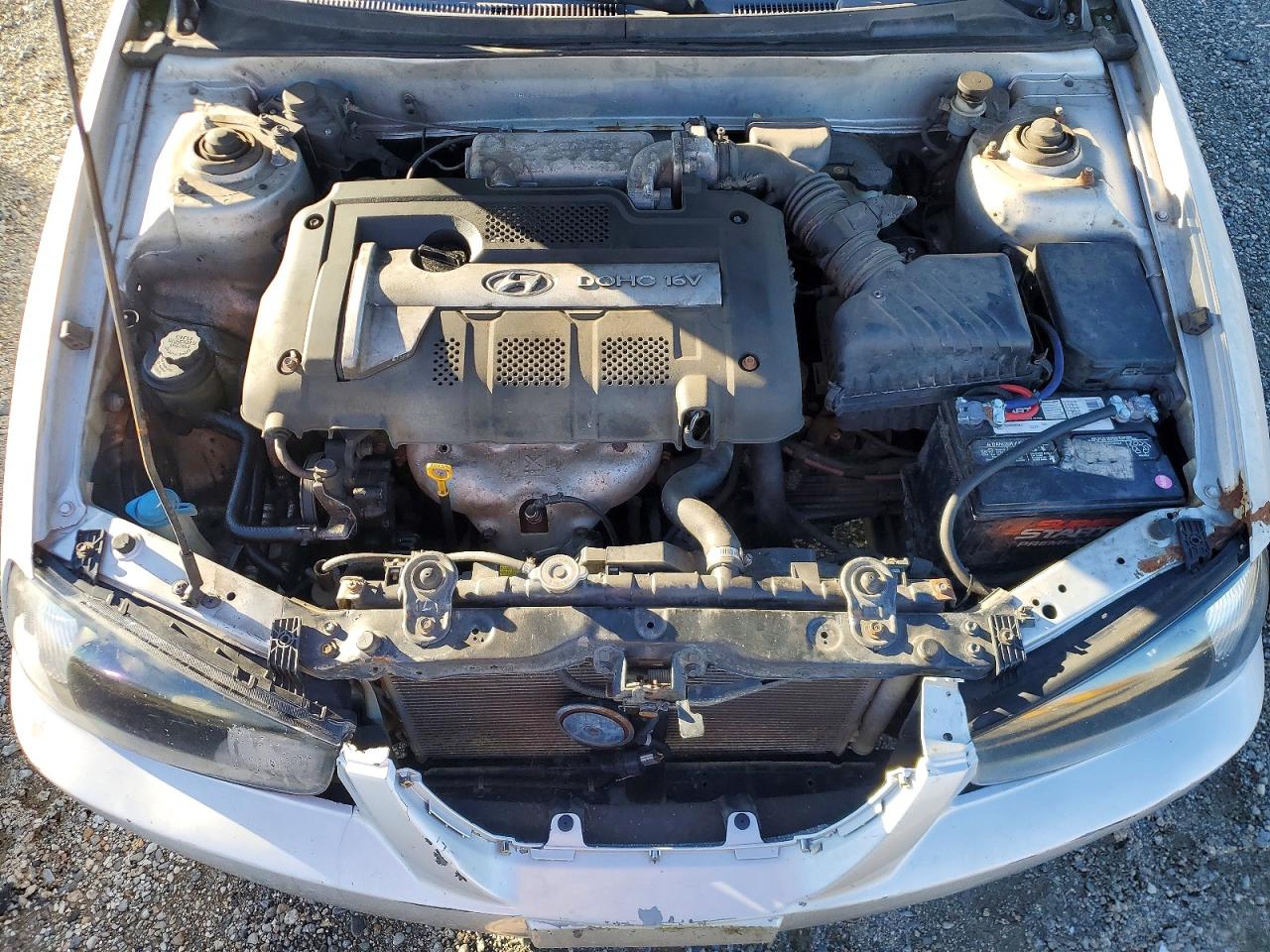 2005 Hyundai Elantra Gls Silver vin: KMHDN46D75U978169