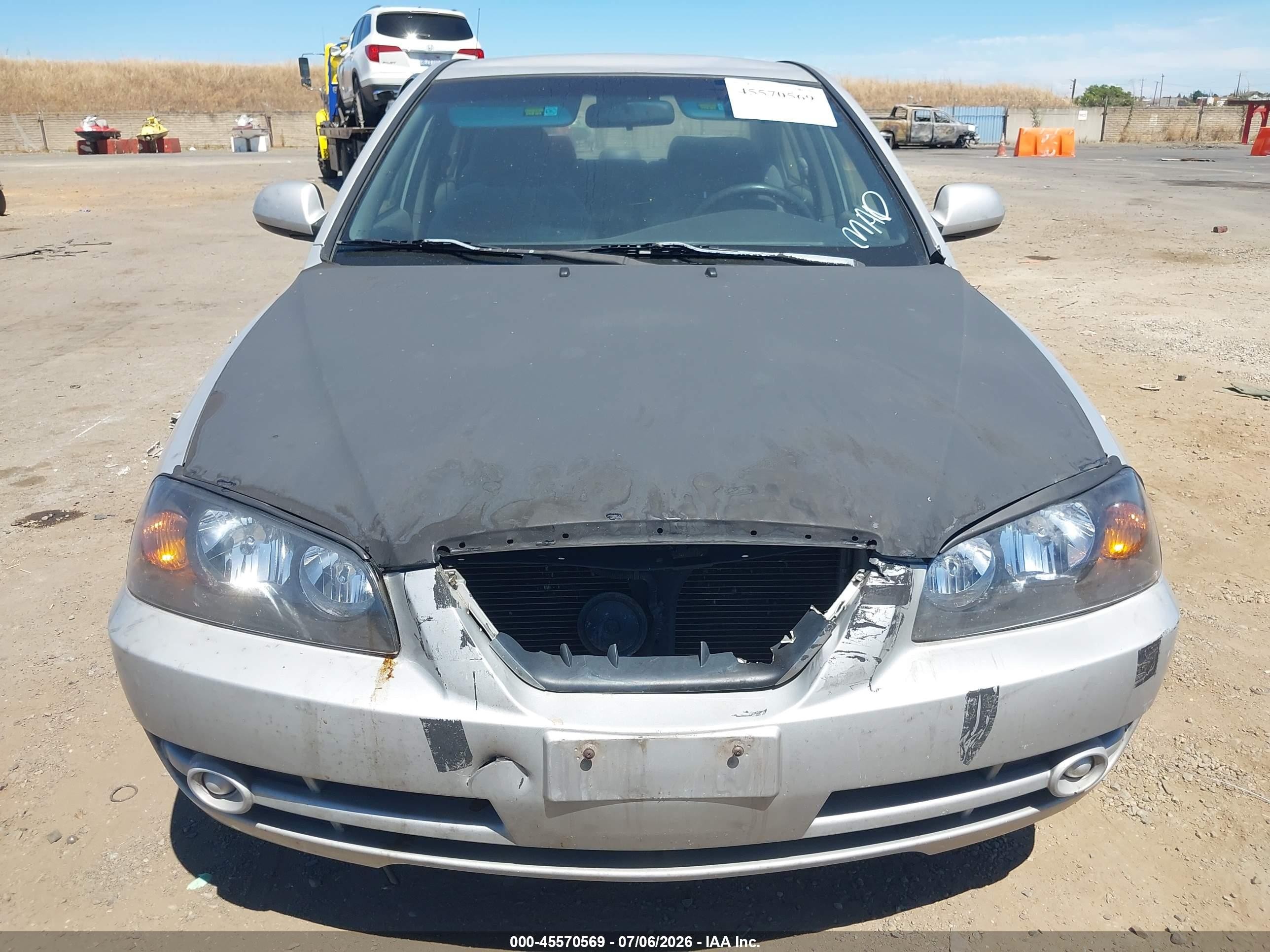 2006 Hyundai Elantra Gls/limited Серый vin: KMHDN46D76U209186
