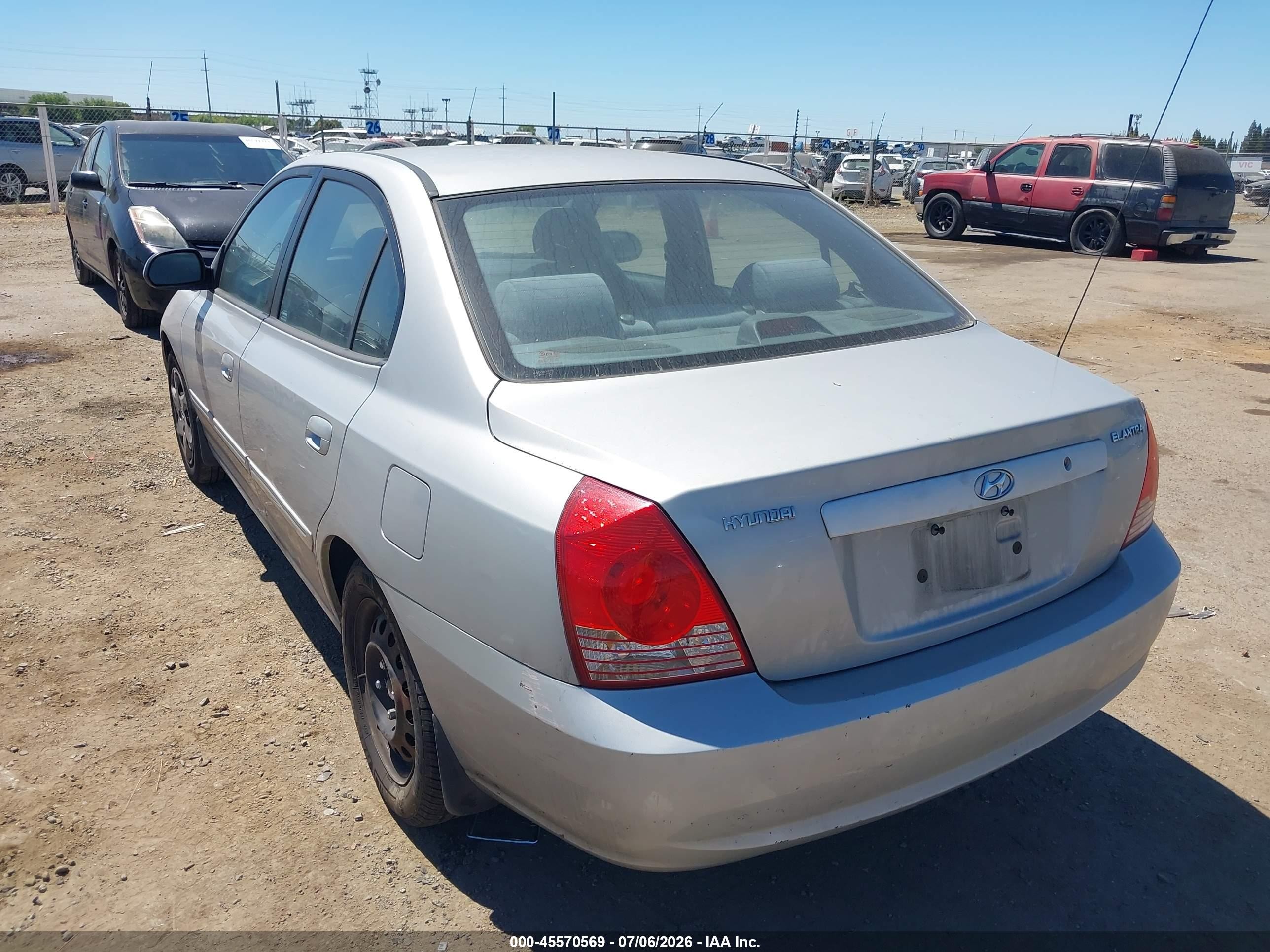 2006 Hyundai Elantra Gls/limited Серый vin: KMHDN46D76U209186