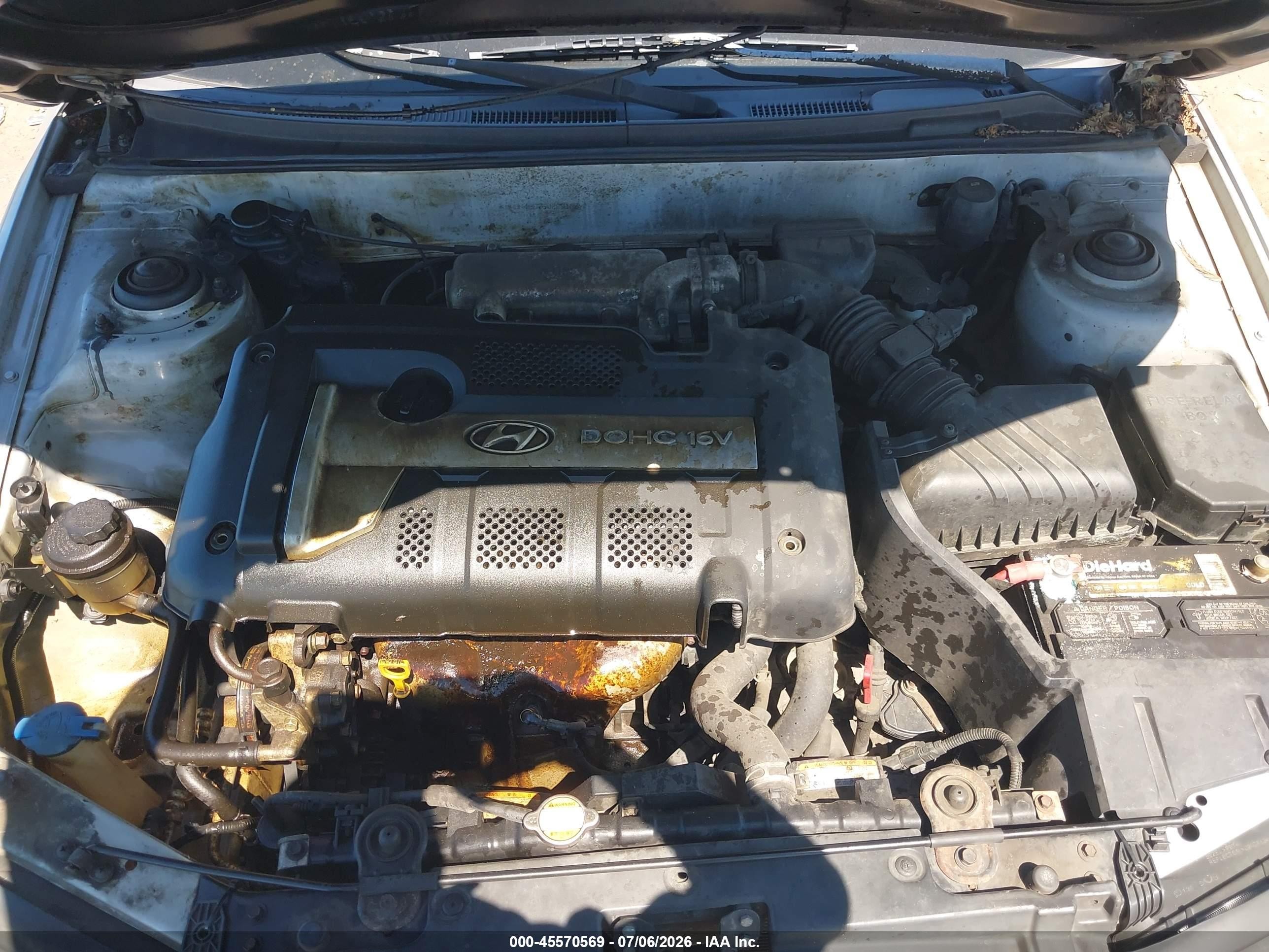 2006 Hyundai Elantra Gls/limited Серый vin: KMHDN46D76U209186