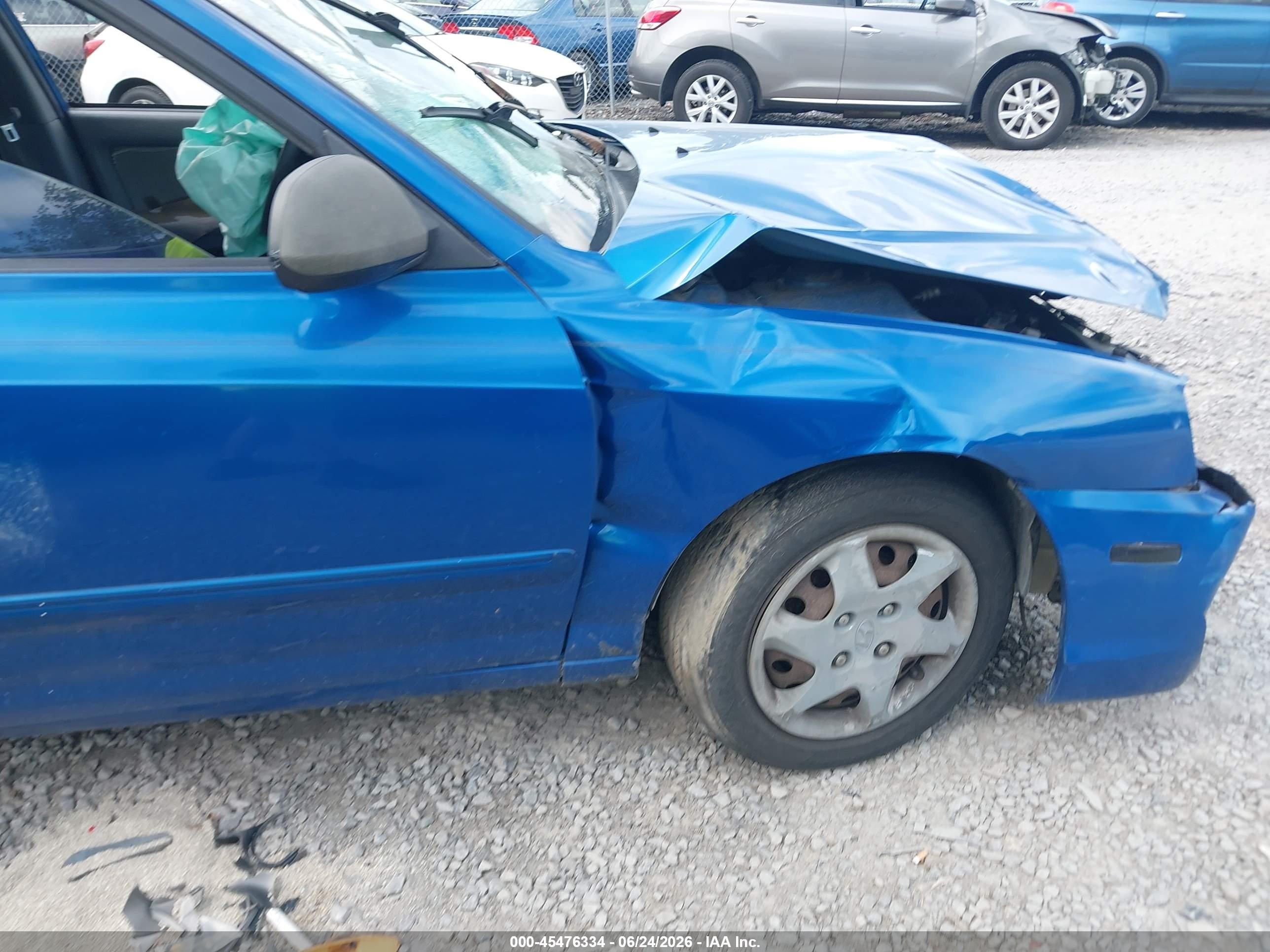 2006 Hyundai Elantra Gls/limited Blue vin: KMHDN46D76U334155