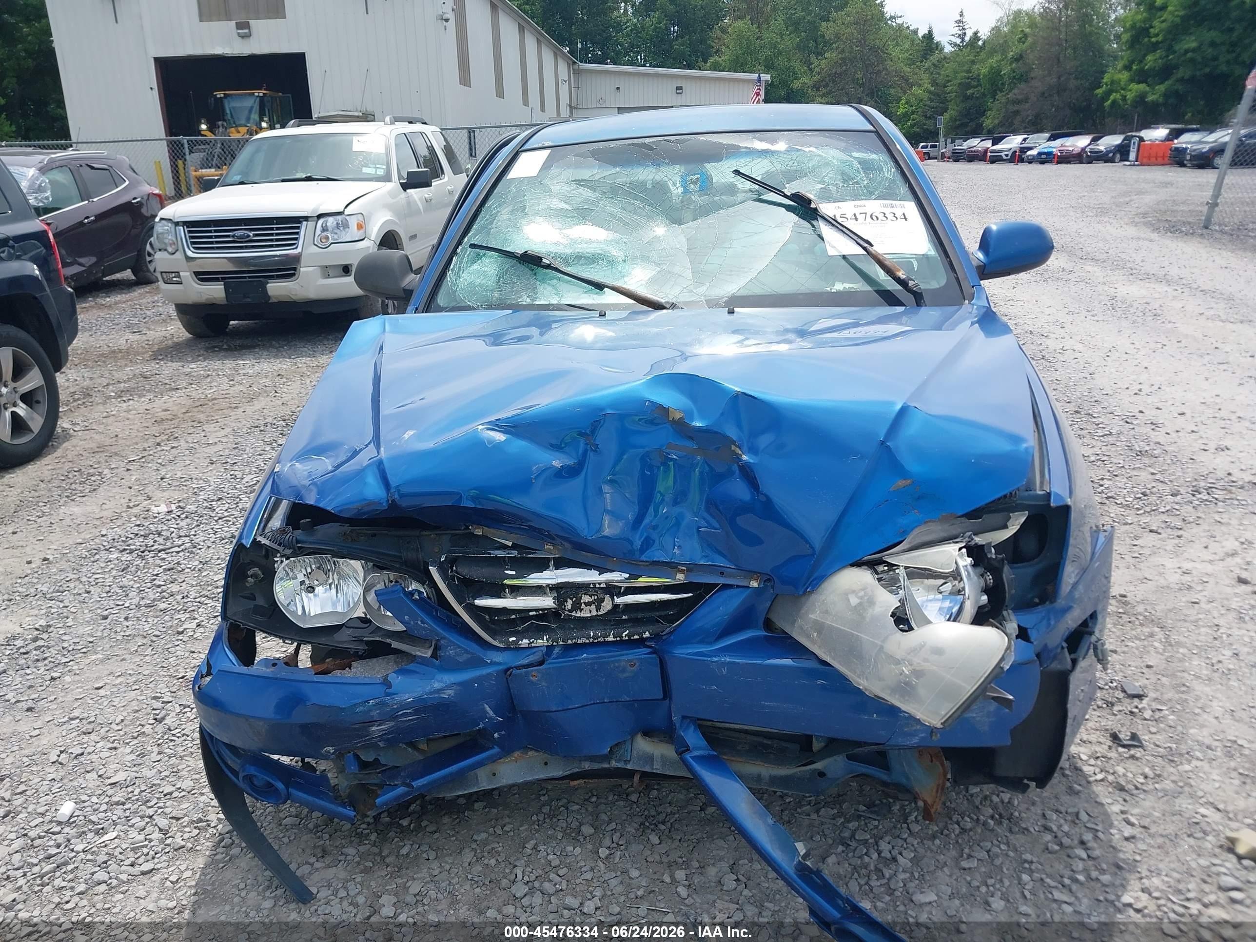 2006 Hyundai Elantra Gls/limited Blue vin: KMHDN46D76U334155
